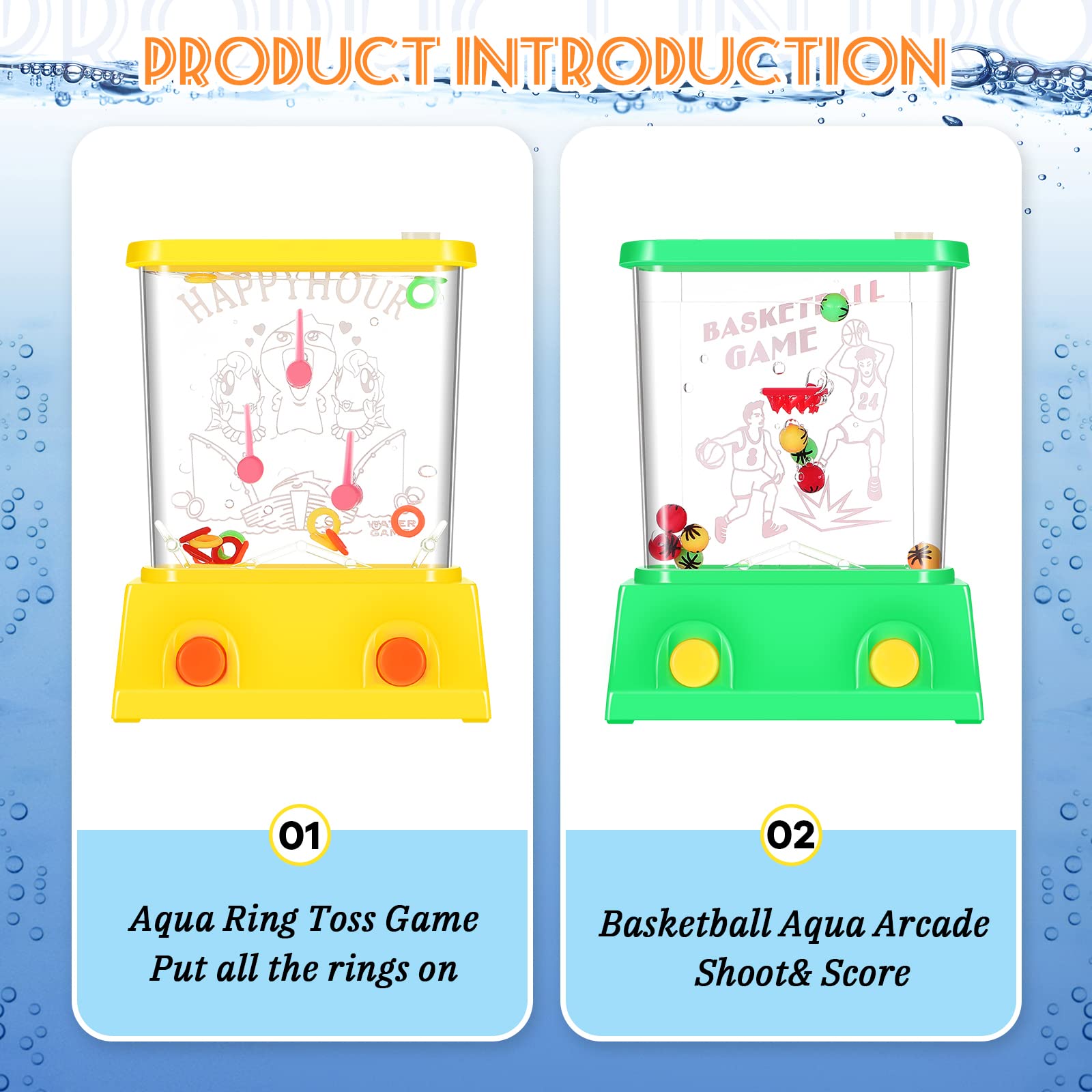 Foto 4 pulgar | Anillo De Agua Portátil Watergame Skylety De 6,6 X 8,3 Cm Para Arcade - Venta Internacional.