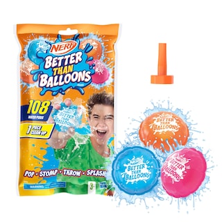 Foto 1 | Juguetes Acuáticos Nerf Better Than Balloons, 108 Cápsulas Para Niños A Partir De 3 Años - Venta Internacional.