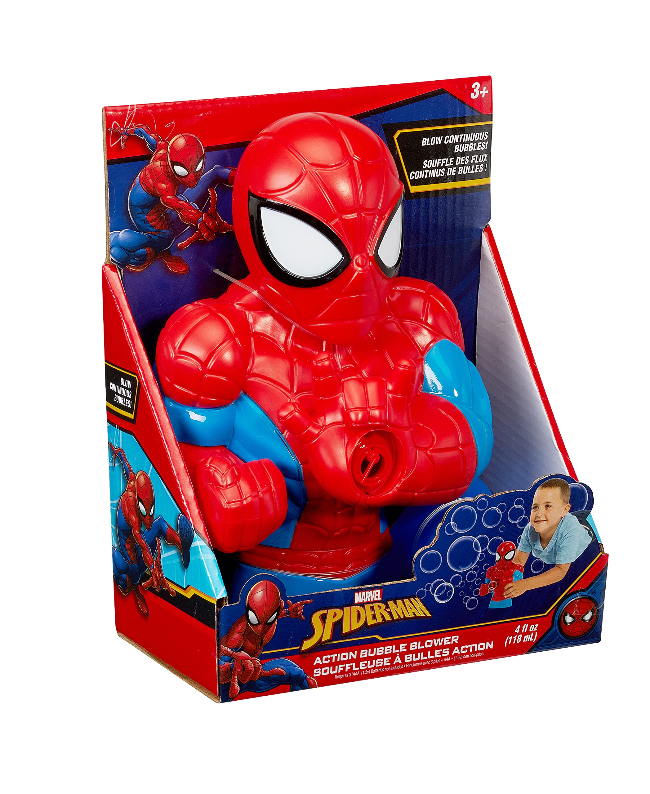 Foto 7 pulgar | Máquina Sopladora De Burbujas Para Niños Pequeños Marvel Spider-man - Venta Internacional.