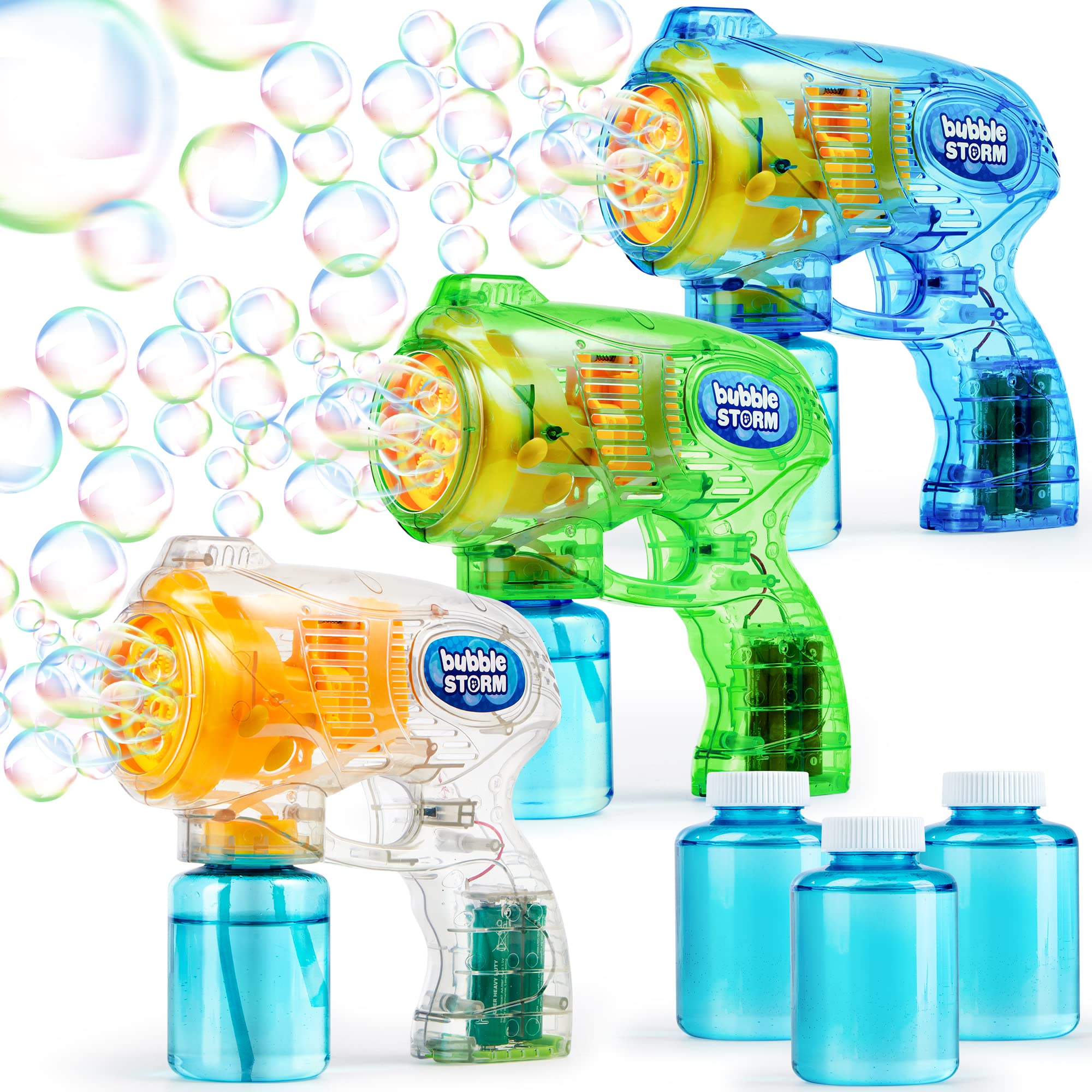 Foto 2 pulgar | Pistolas De Burbujas Joyin, 3 Paquetes Con 3 Soluciones De Burbujas Para Niños - Venta Internacional.