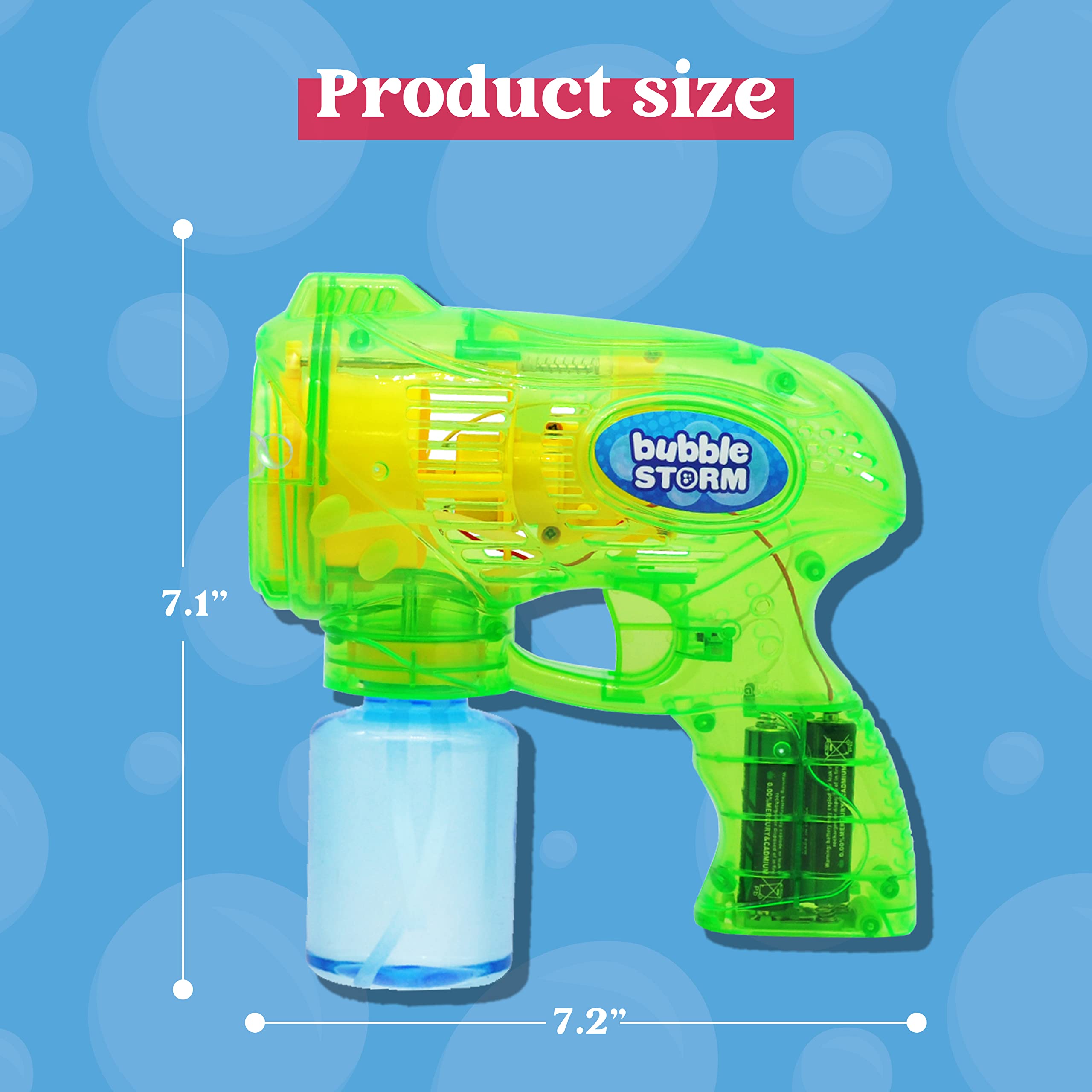 Foto 6 | Pistolas De Burbujas Joyin, 3 Paquetes Con 3 Soluciones De Burbujas Para Niños - Venta Internacional.