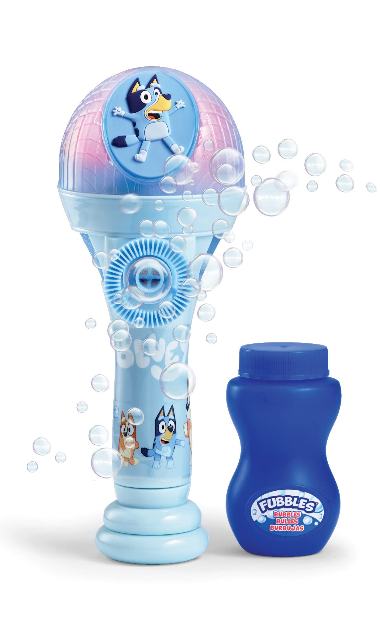 Foto 1 | Máquina De Burbujas Y Micrófono De Juguete, Modo Bluey Dance - Venta Internacional.