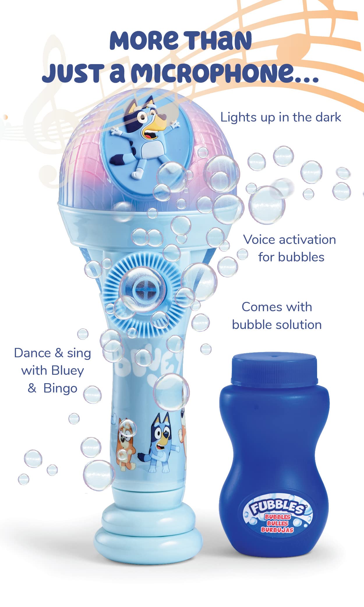 Foto 4 pulgar | Máquina De Burbujas Y Micrófono De Juguete, Modo Bluey Dance - Venta Internacional.