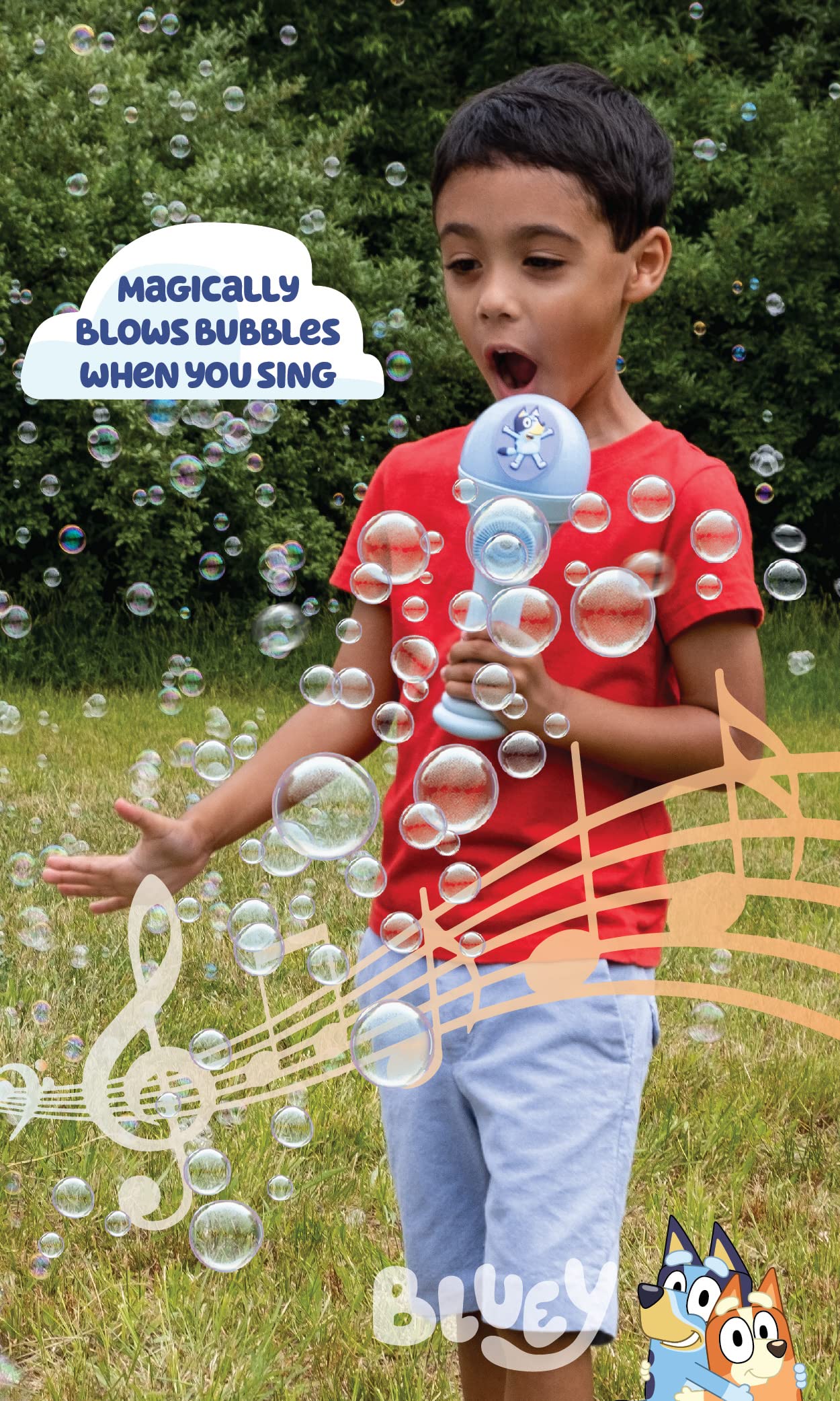 Foto 4 | Máquina De Burbujas Y Micrófono De Juguete, Modo Bluey Dance - Venta Internacional.