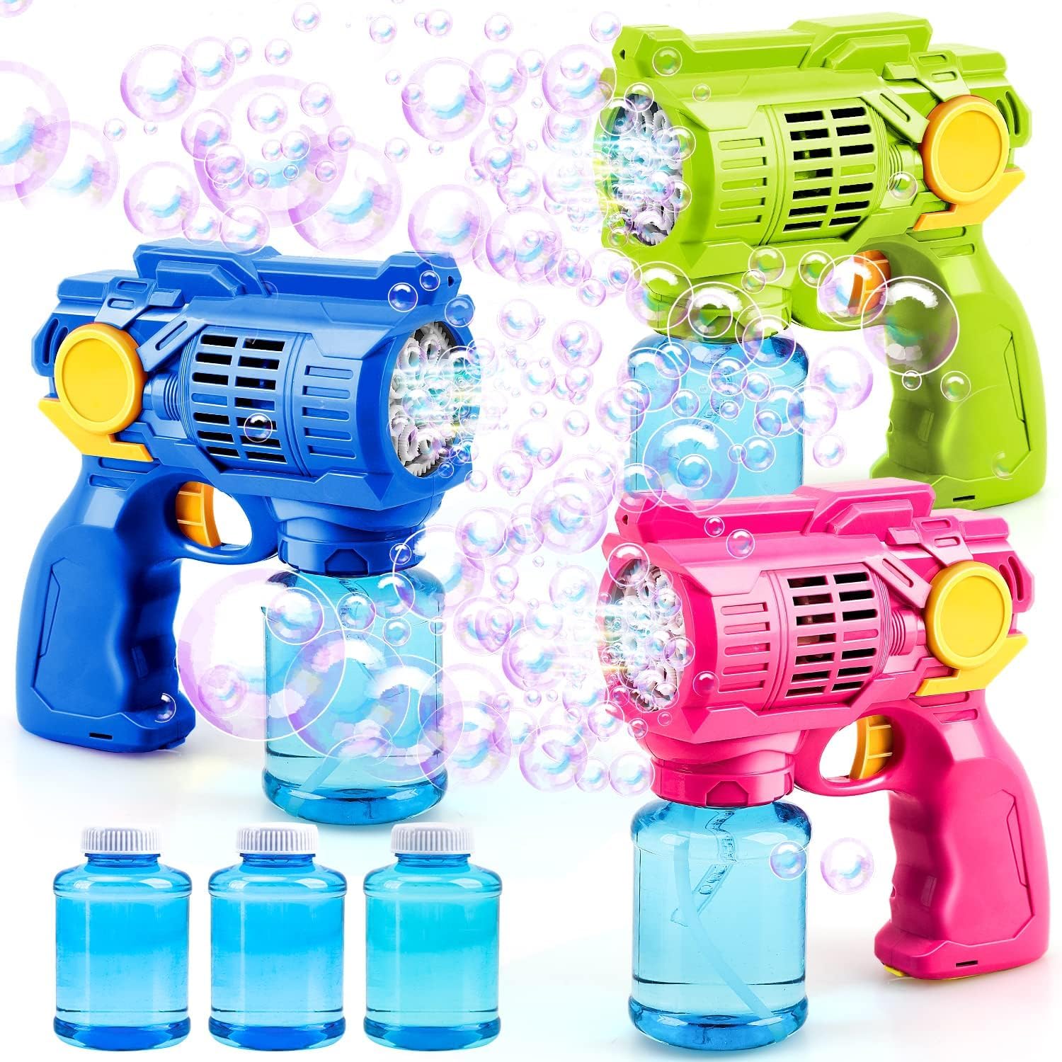 Foto 1 | Paquete De 3 Pistolas Bubble Guns Toy Life Para Niños Con Soluciones De Burbujas - Venta Internacional.