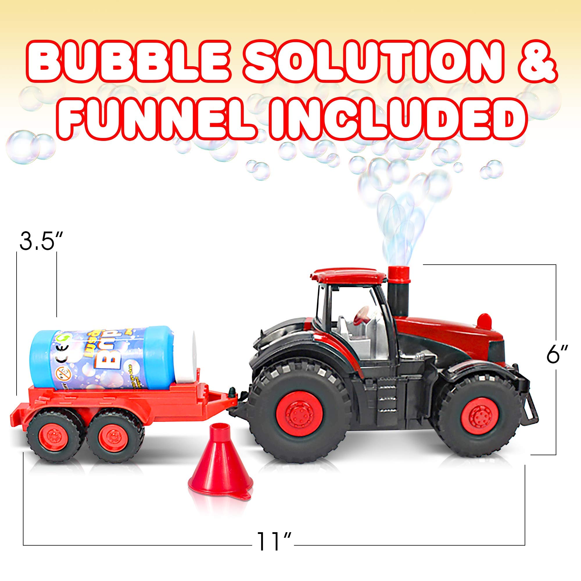 Foto 5 pulgar | Tractor De Juguete Bubble Blowing Farm Artcreativity Con Luces Y Sonidos - Venta Internacional.