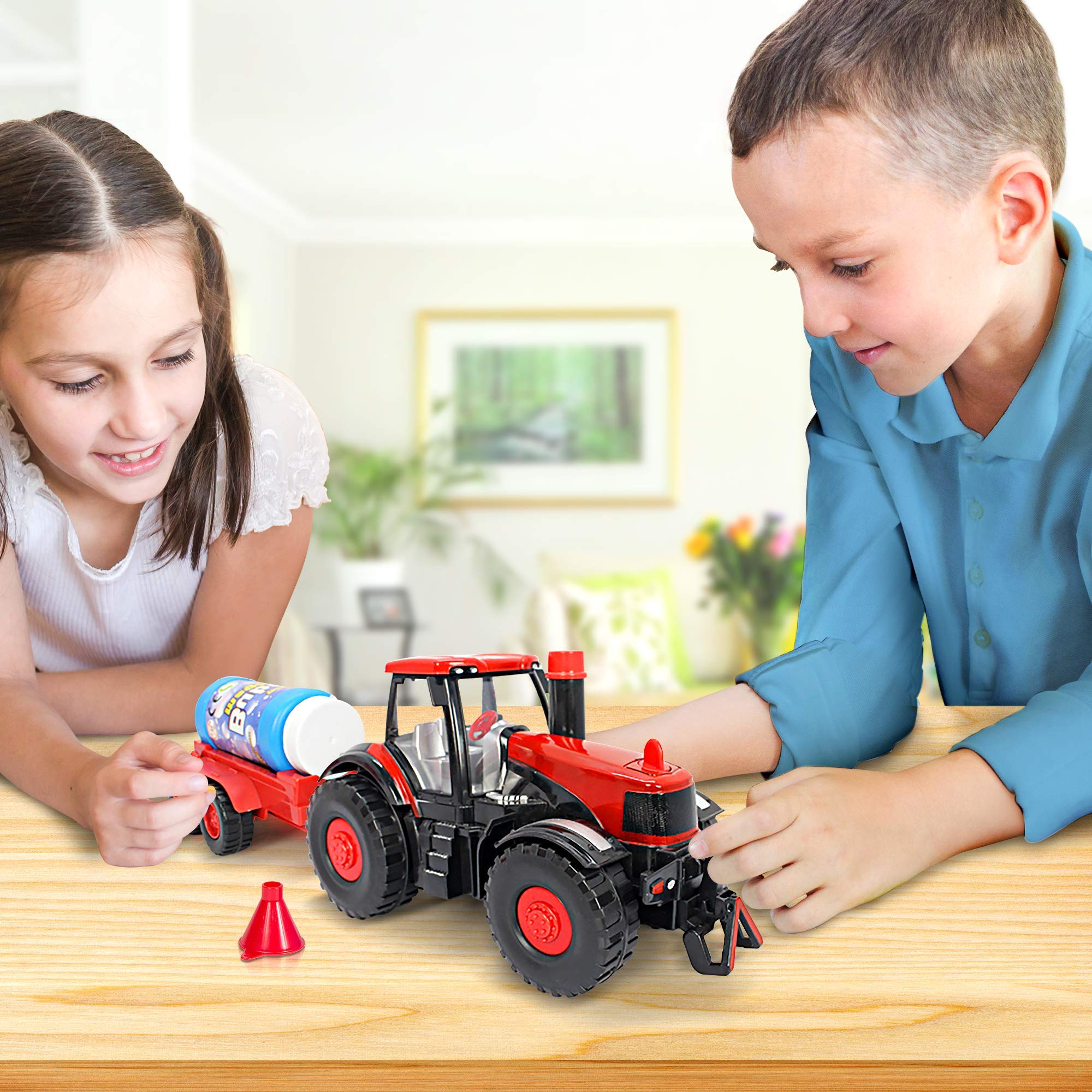 Foto 6 pulgar | Tractor De Juguete Bubble Blowing Farm Artcreativity Con Luces Y Sonidos - Venta Internacional.