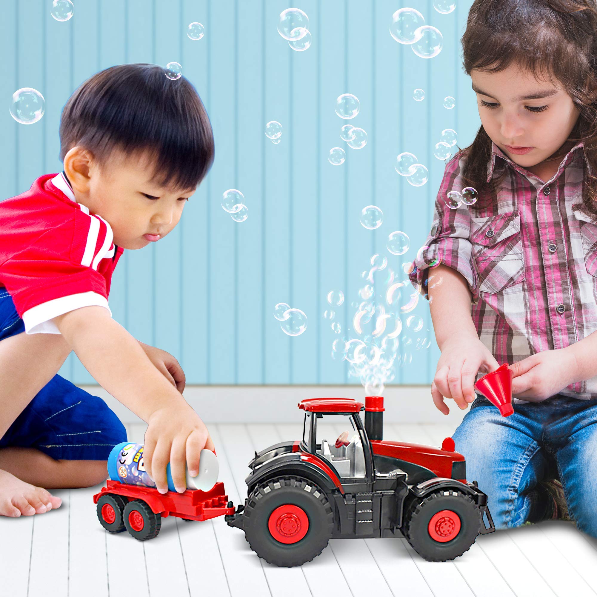 Foto 7 pulgar | Tractor De Juguete Bubble Blowing Farm Artcreativity Con Luces Y Sonidos - Venta Internacional.