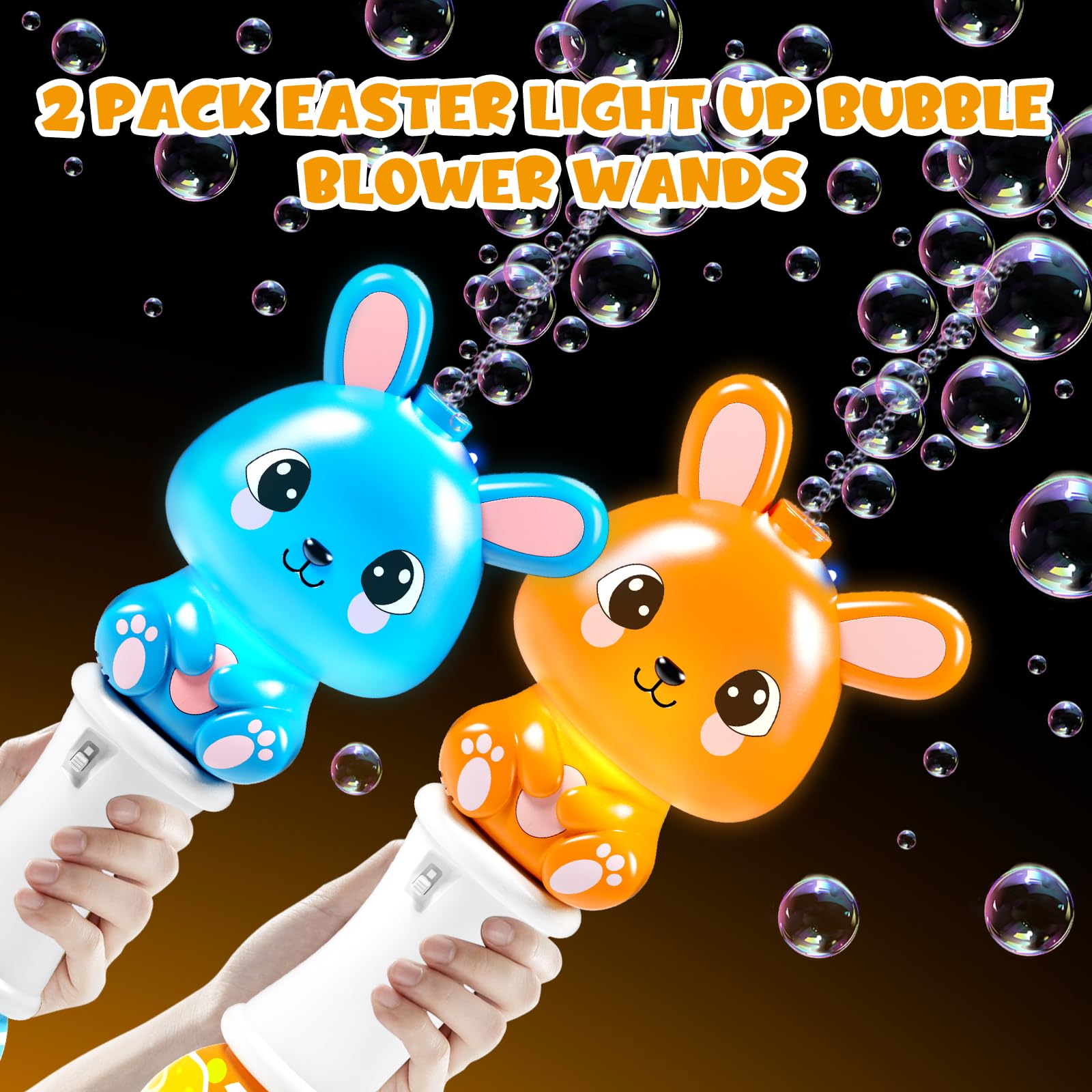 Foto 6 pulgar | Bubble Wands Aurotops, Paquete De 2 Unidades Con Luz Para Niños Y Solución - Venta Internacional.