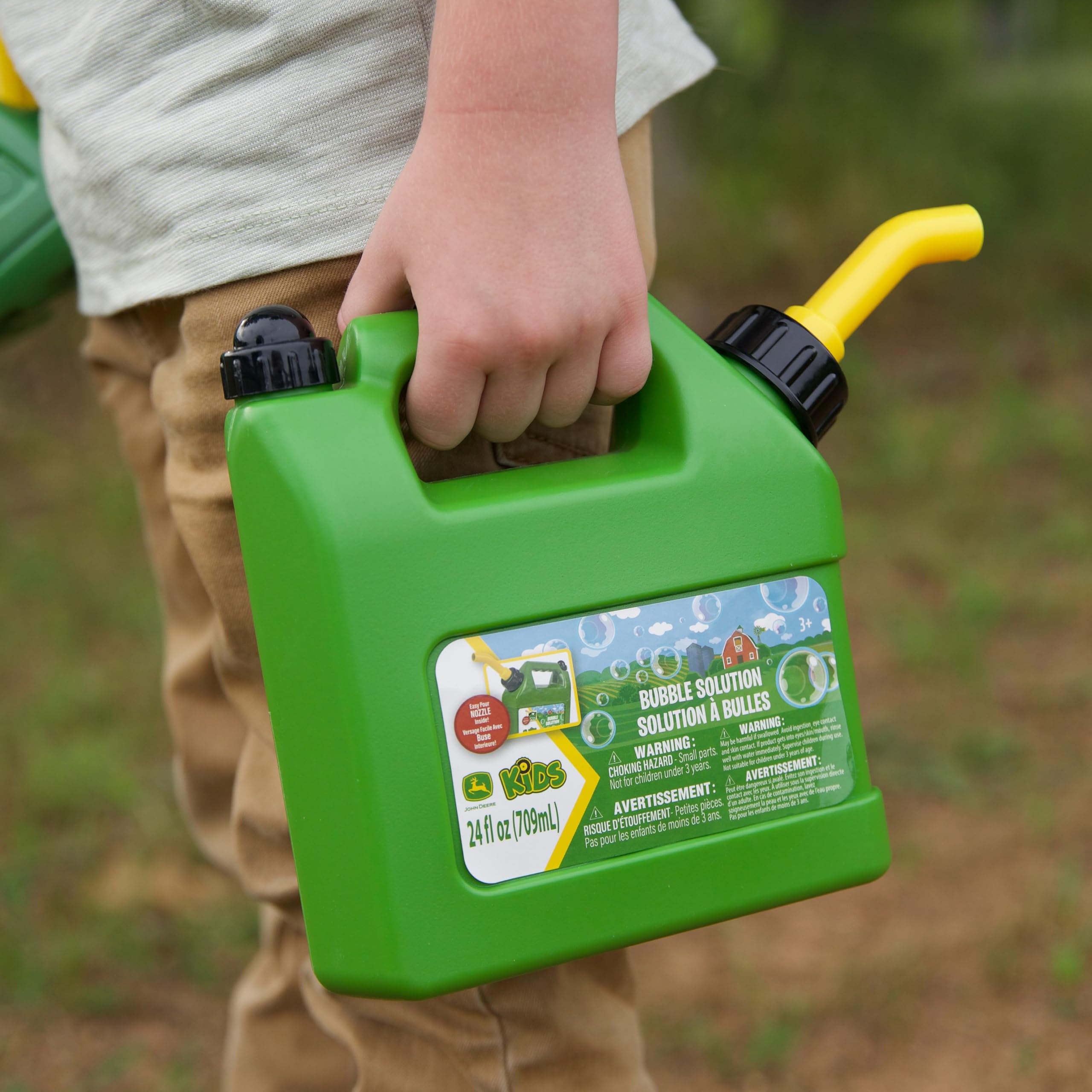 Foto 4 pulgar | Botella De Burbujas John Deere, Lata De 700 Ml Con Caño Para Verter - Venta Internacional.