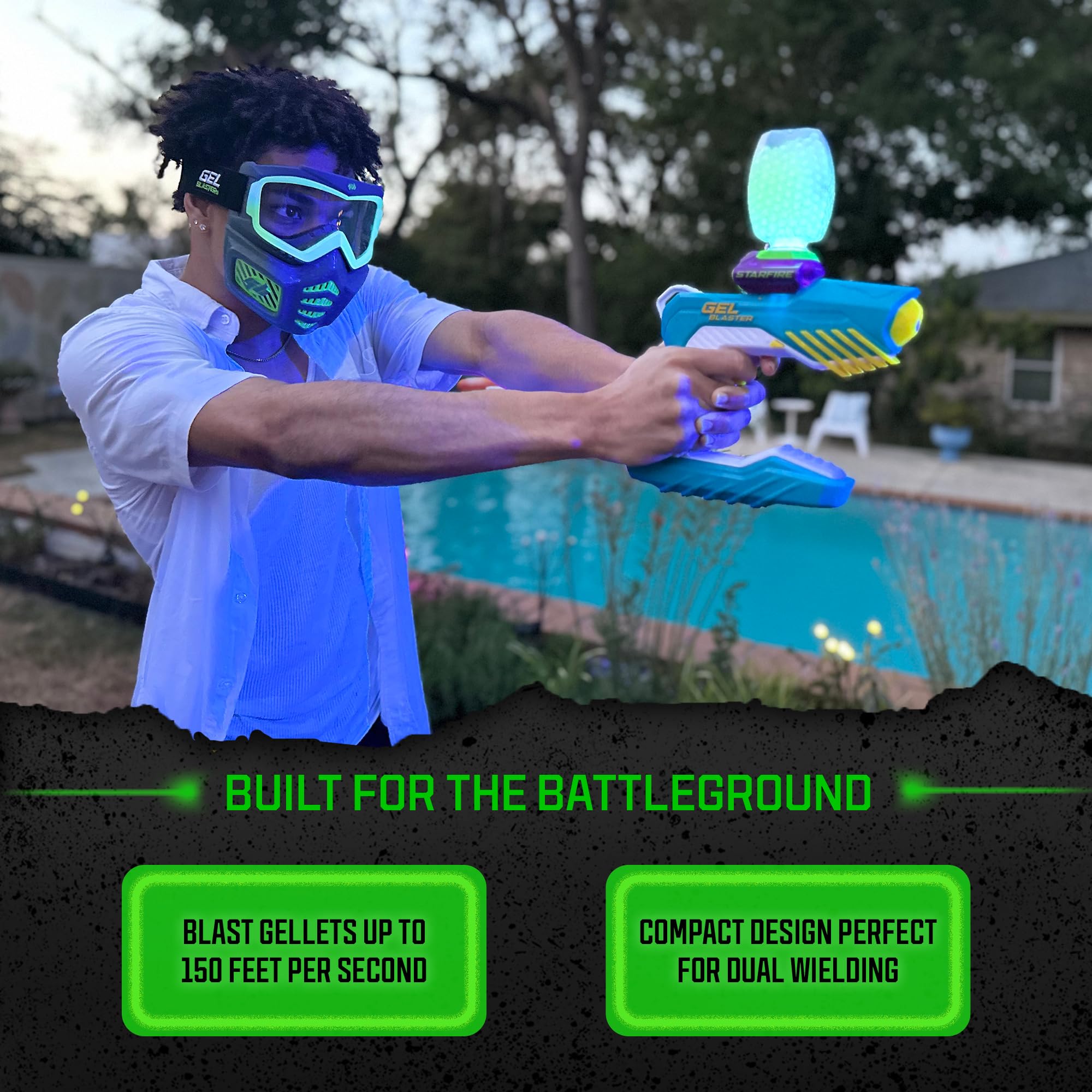 Foto 4 pulgar | Lanzador De Gel Impermeable Piranha Splat Ball Pistola Gel Blasters - Venta Internacional.