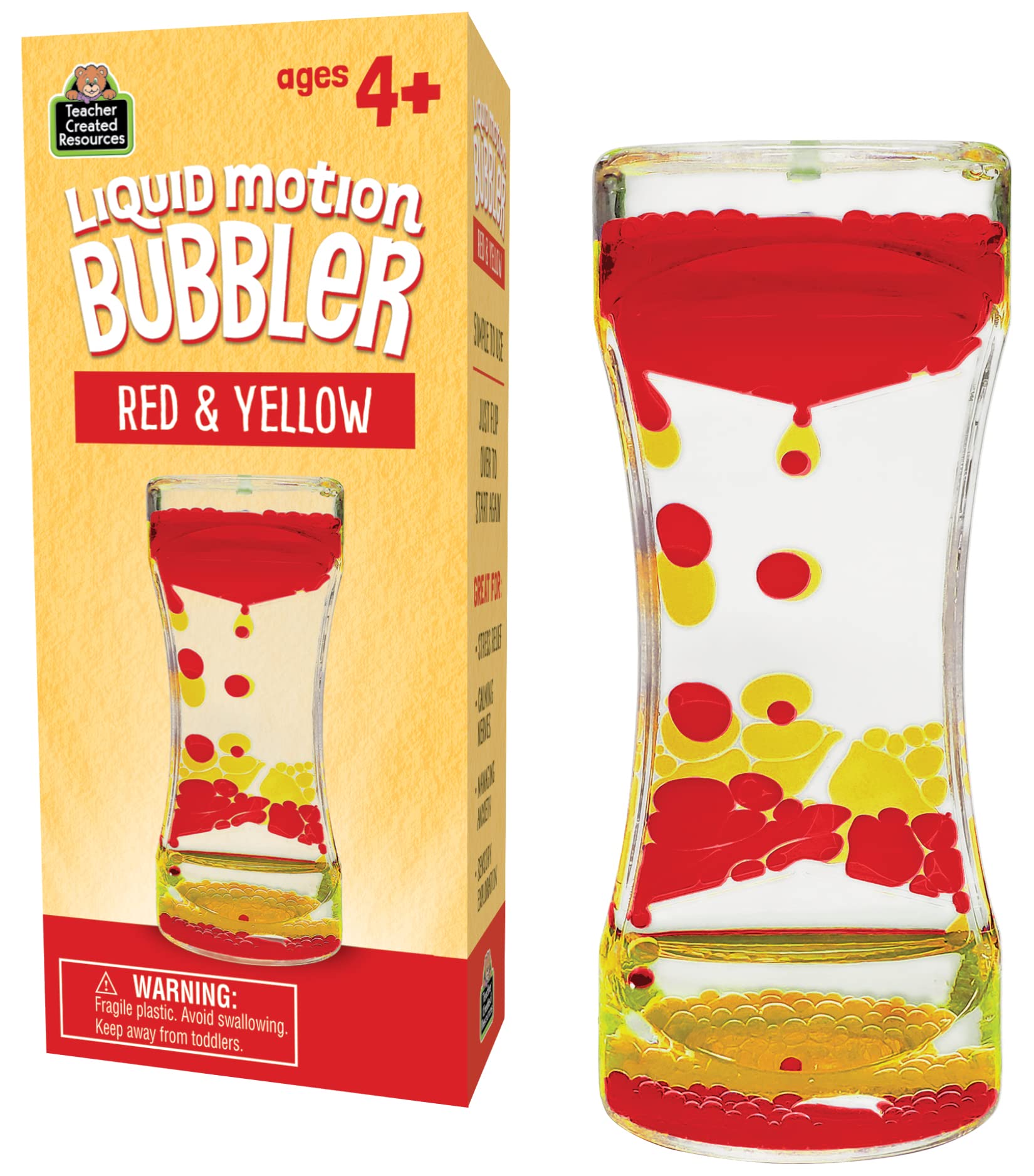 Foto 2 pulgar | Recursos Creados Por Maestros En Liquid Motion Bubbler, Rojo Y Amarillo - Venta Internacional.