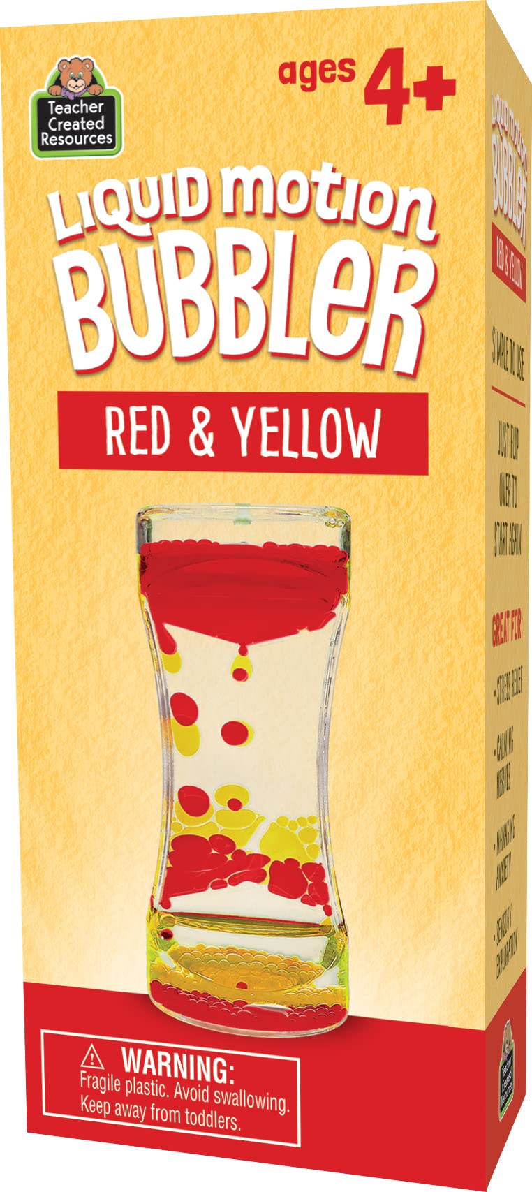 Foto 4 pulgar | Recursos Creados Por Maestros En Liquid Motion Bubbler, Rojo Y Amarillo - Venta Internacional.