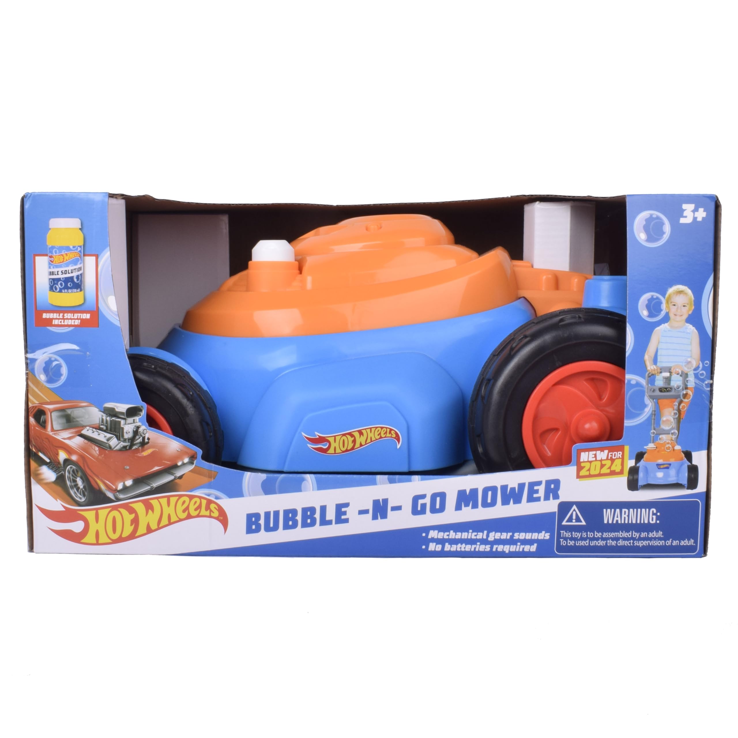 Foto 4 pulgar | Cortadora De Césped Bubble Hot Wheels Para Niños Pequeños Con Solución De Burbujas - Venta Internacional.