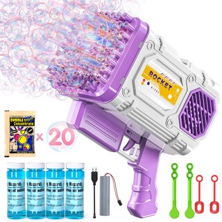 Foto 1 | Ametralladora De Burbujas Temi De 86 Orificios Para Niños Con Solución Y Cargador - Venta Internacional.