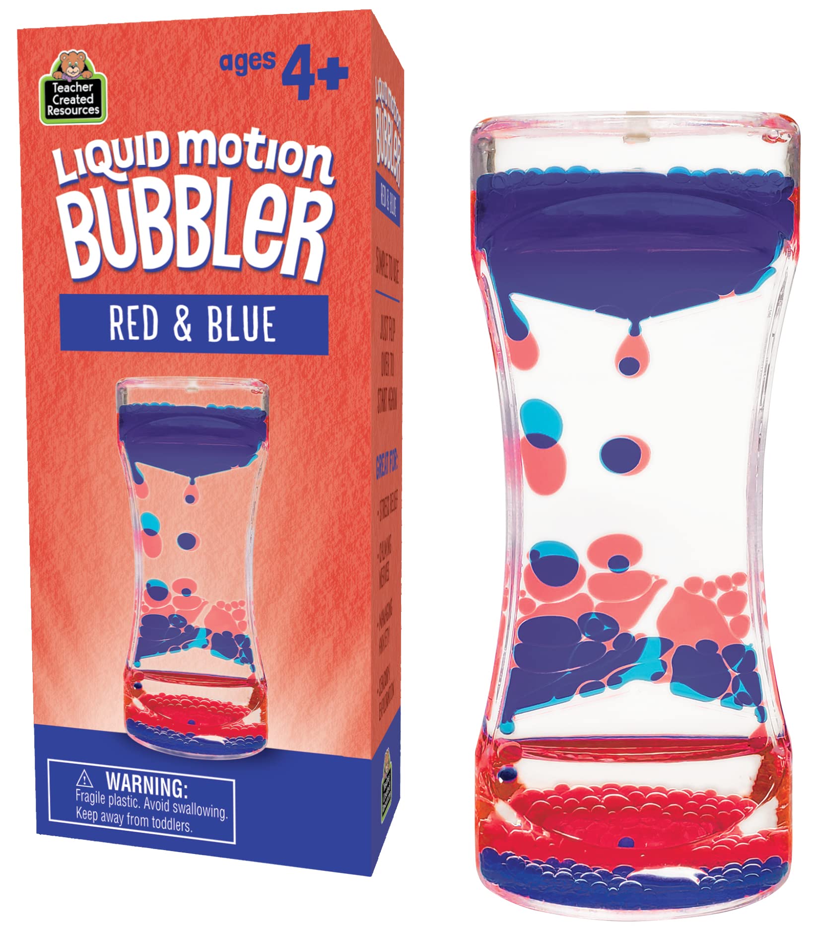 Foto 2 pulgar | Recursos Creados Por Maestros En Liquid Motion Bubbler, Rojo Y Azul - Venta Internacional.