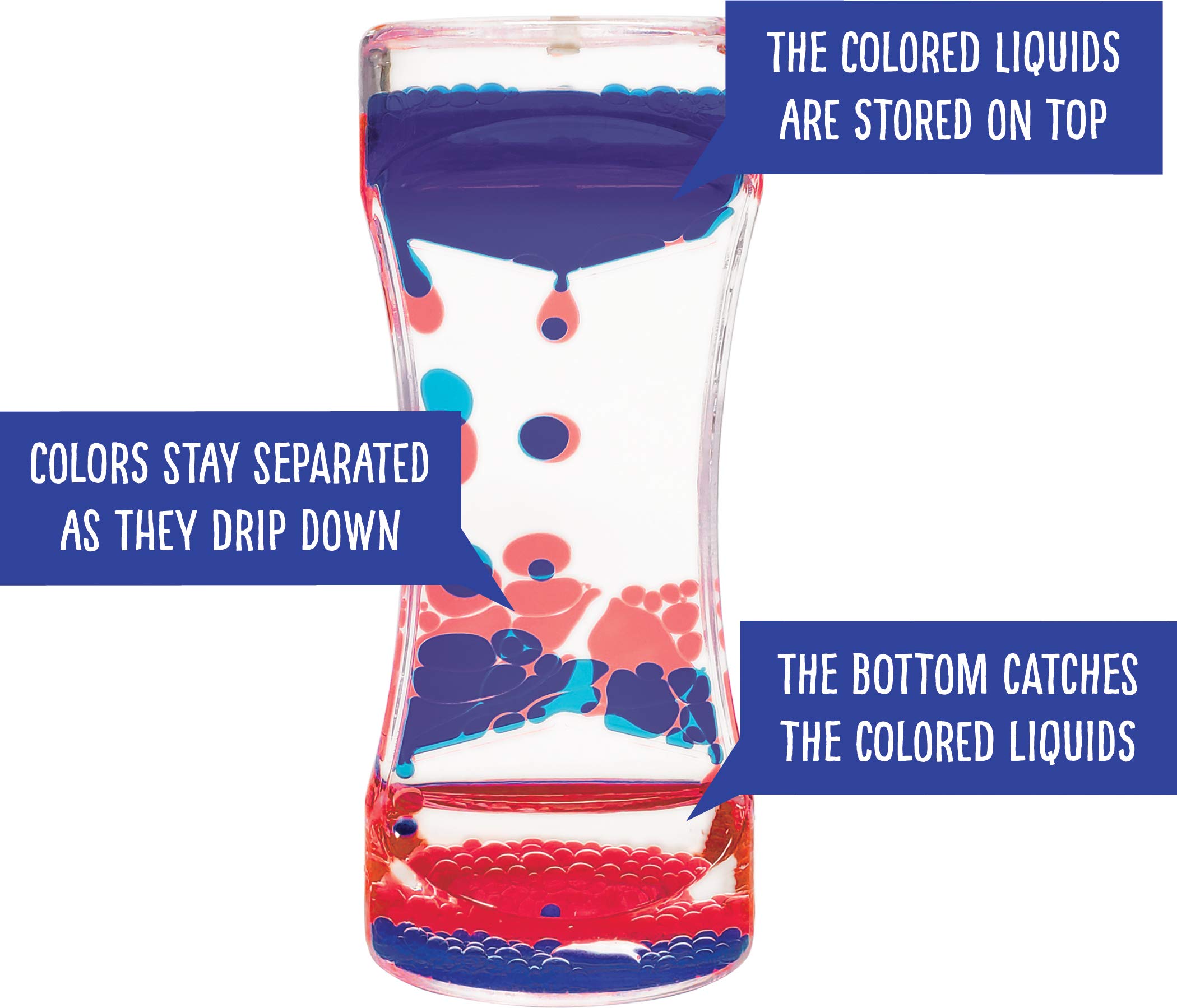 Foto 3 pulgar | Recursos Creados Por Maestros En Liquid Motion Bubbler, Rojo Y Azul - Venta Internacional.