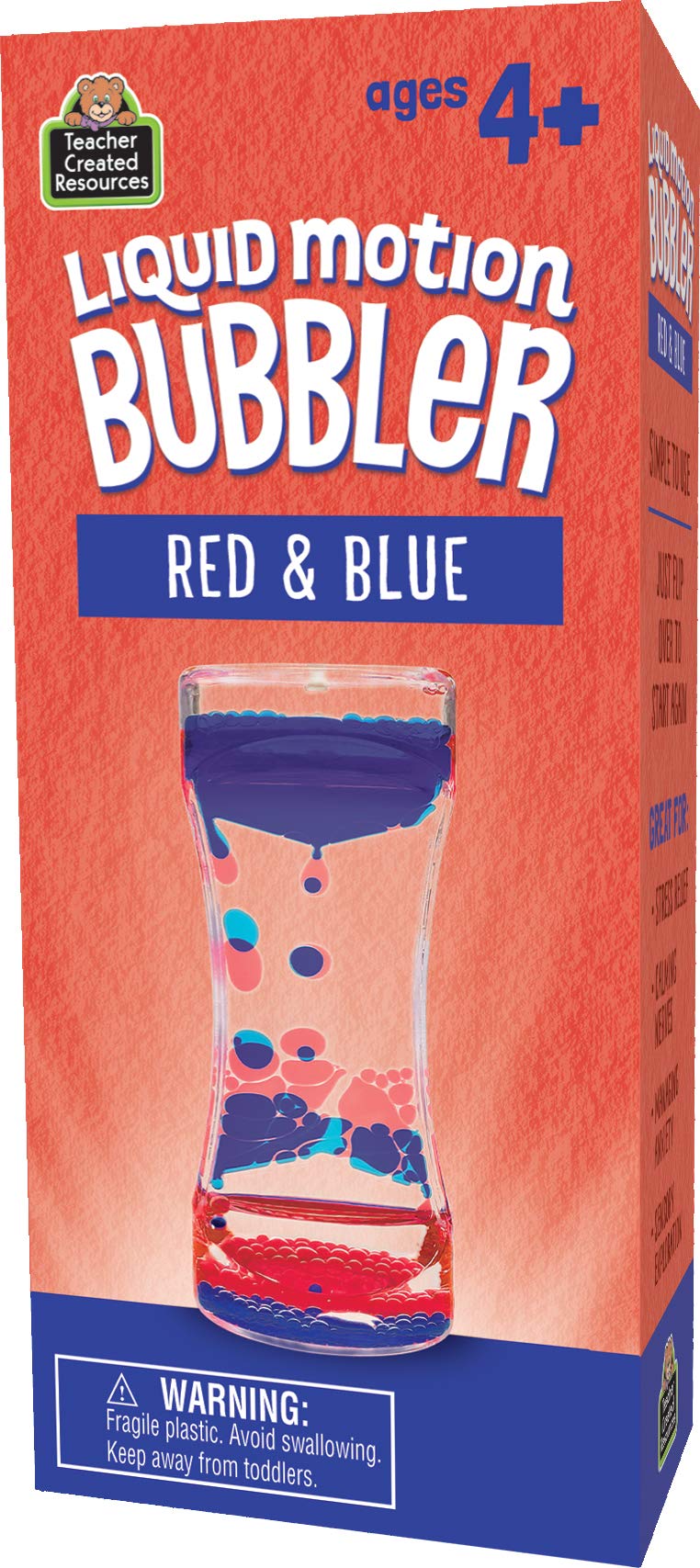 Foto 4 pulgar | Recursos Creados Por Maestros En Liquid Motion Bubbler, Rojo Y Azul - Venta Internacional.