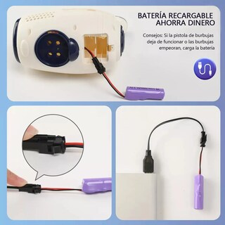 Foto 2 | Juguetes Burbujas Unicornio Belug 7pz Azul