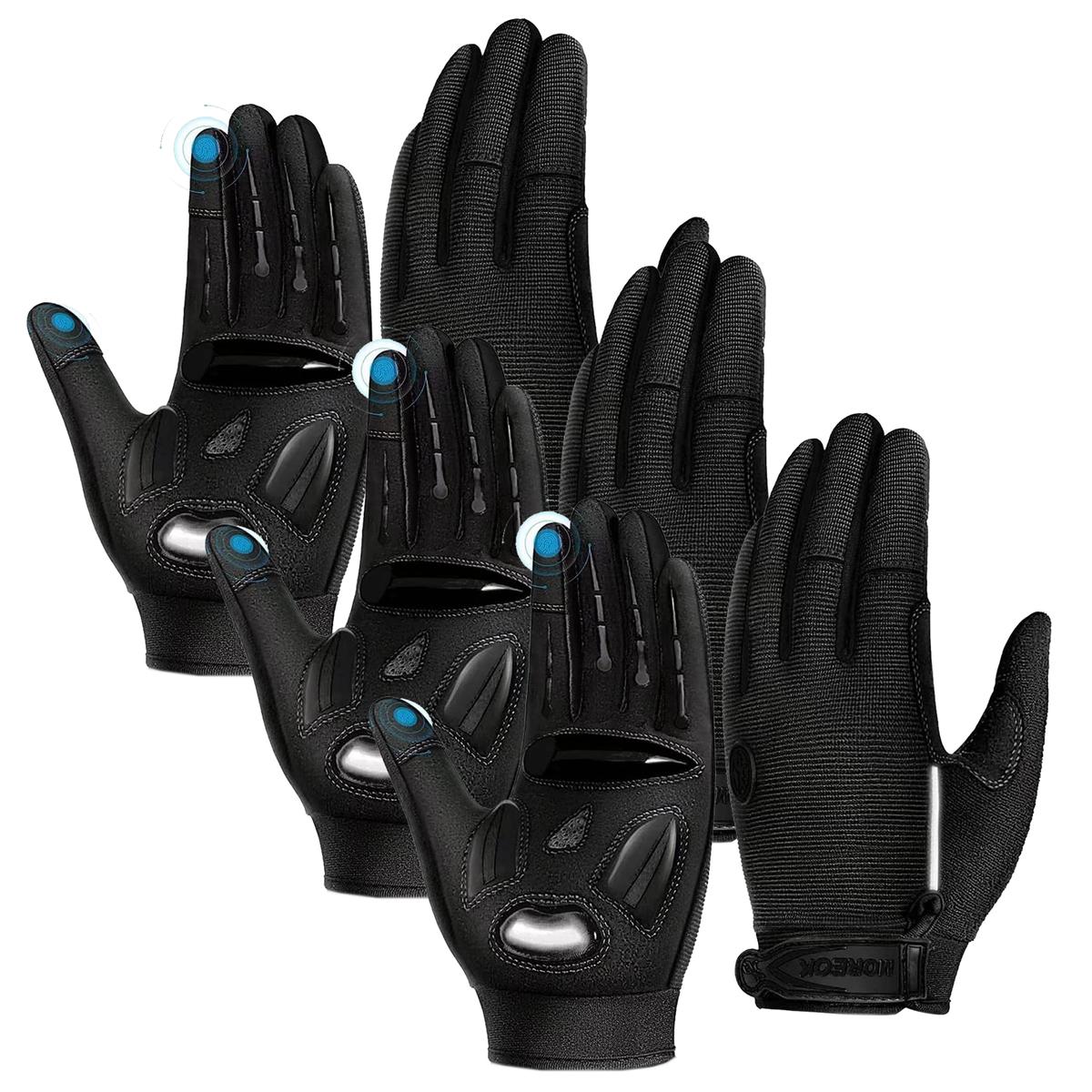 Guantes para Equitación Xtream Boom MXVSC-012 Negros 3 Pares