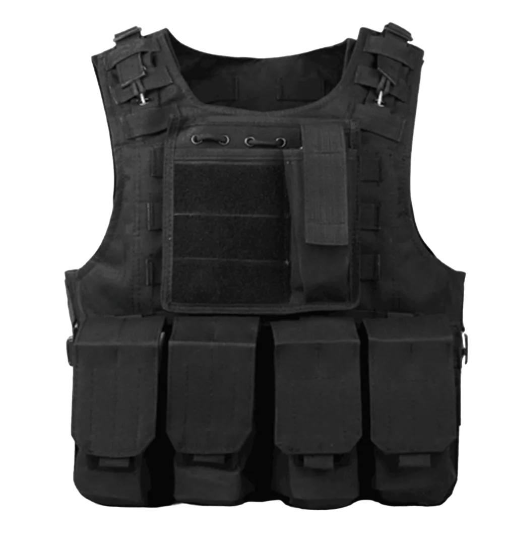 Foto 2 pulgar | Chaleco Táctico Militar Bolsos Removibles Negro