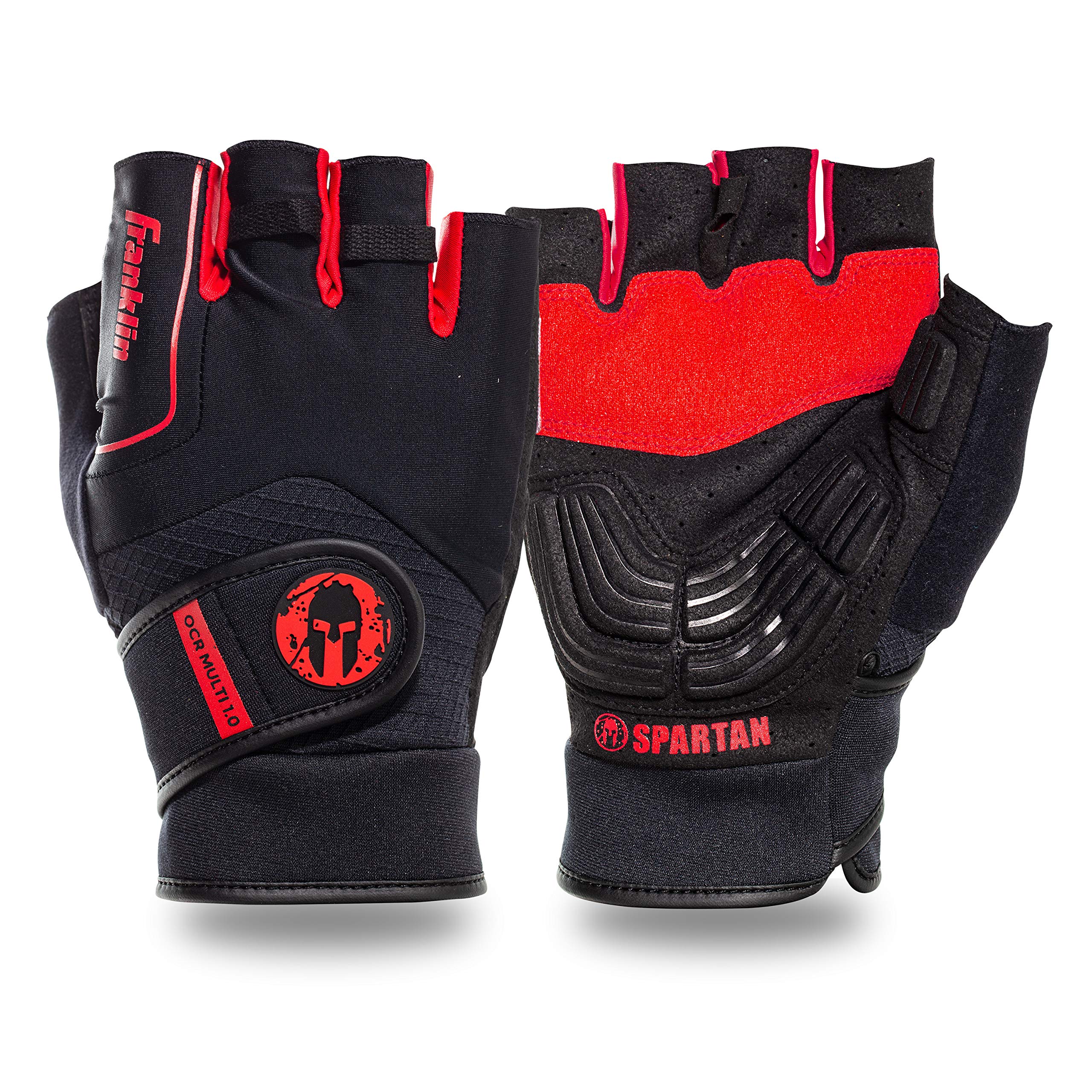 Foto 2 pulgar | Guantes Franklin Sports Spartan Race Para Hombre Y Mujer  Color Negro/rojo  Xxl - Venta Internacional.