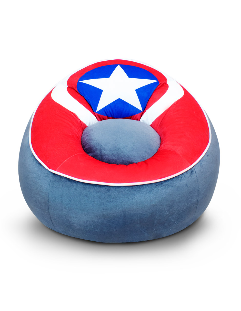 Foto 2 pulgar | Puff Para Niños Marvel Capitán América Idea Nuova