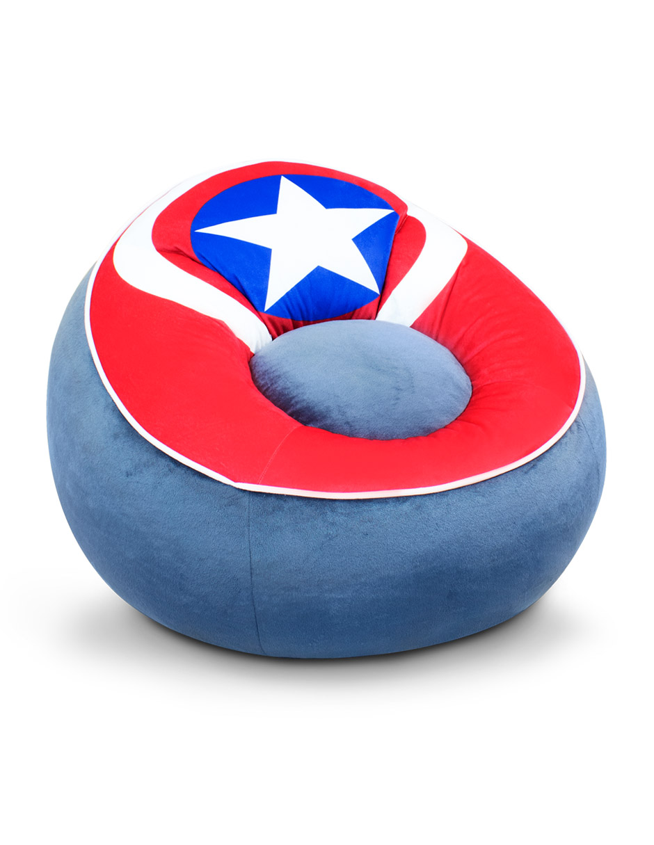 Foto 3 pulgar | Puff Para Niños Marvel Capitán América Idea Nuova