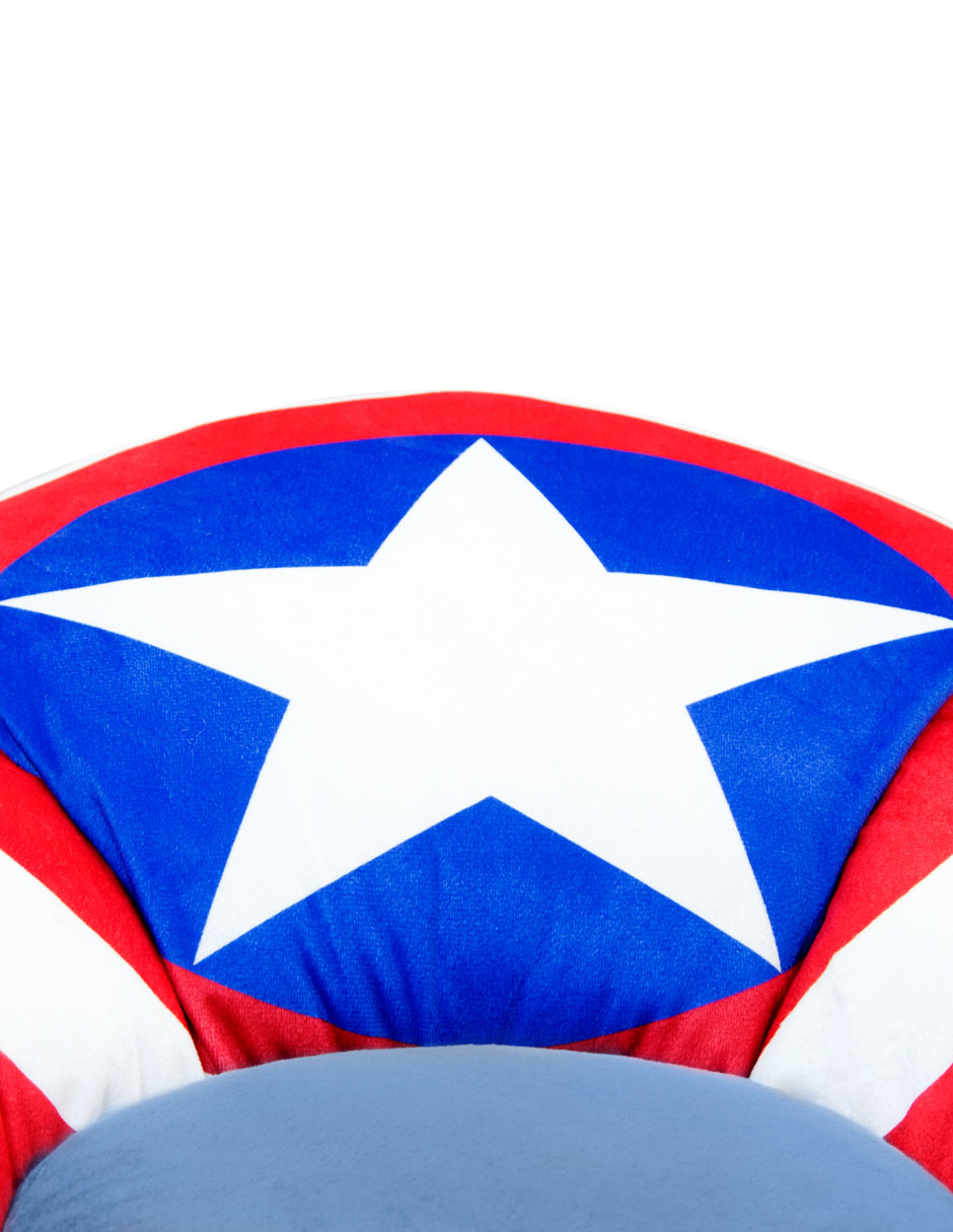 Foto 4 pulgar | Puff Para Niños Marvel Capitán América Idea Nuova