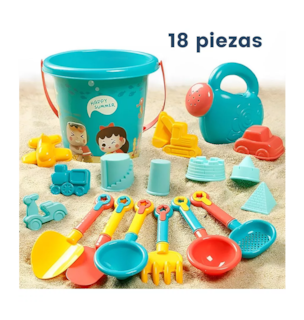 Foto 2 | Palas y Cubeta para Arena y Playa Multicolor para Niños
