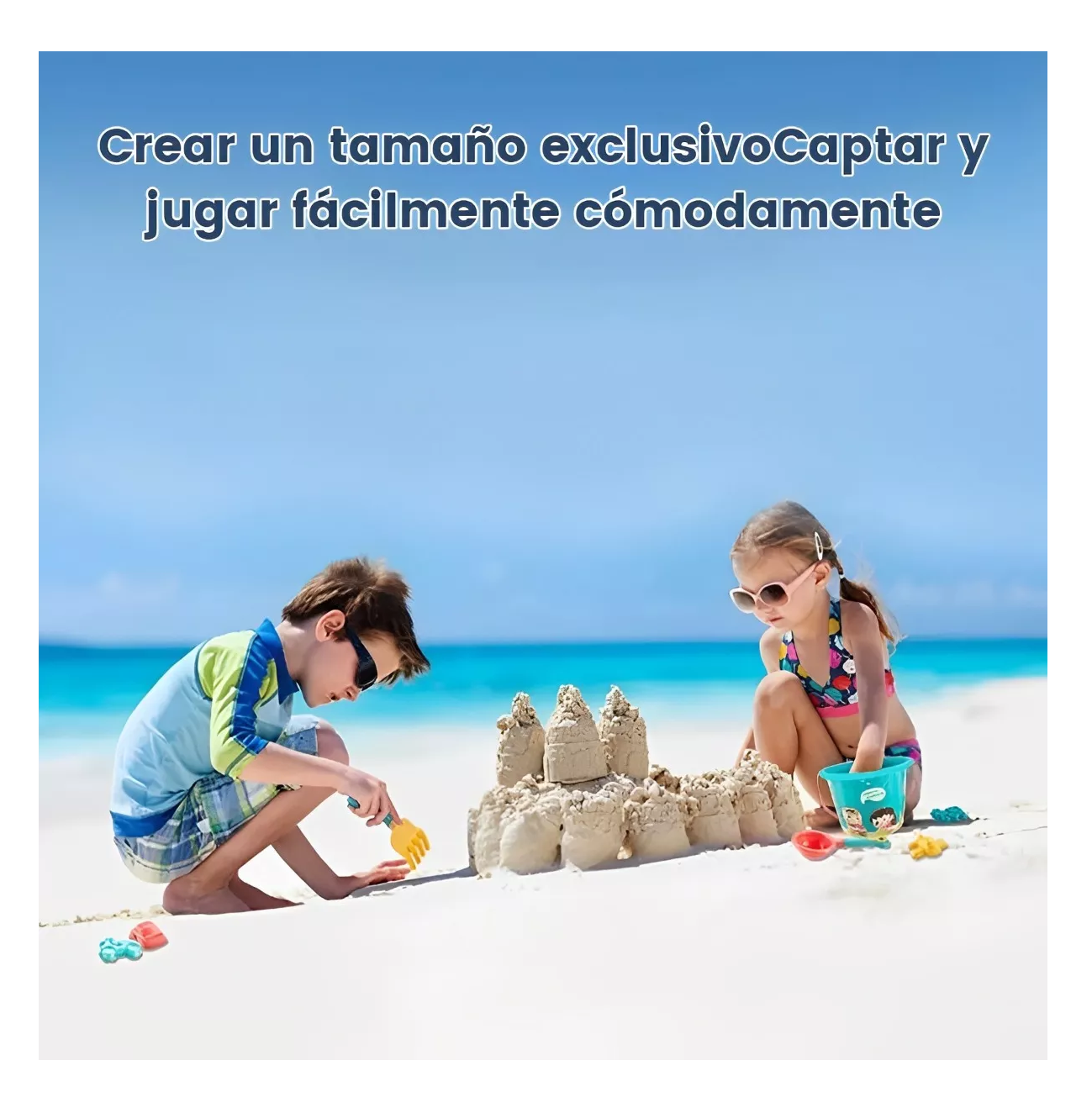 Foto 3 | Palas y Cubeta para Arena y Playa Multicolor para Niños