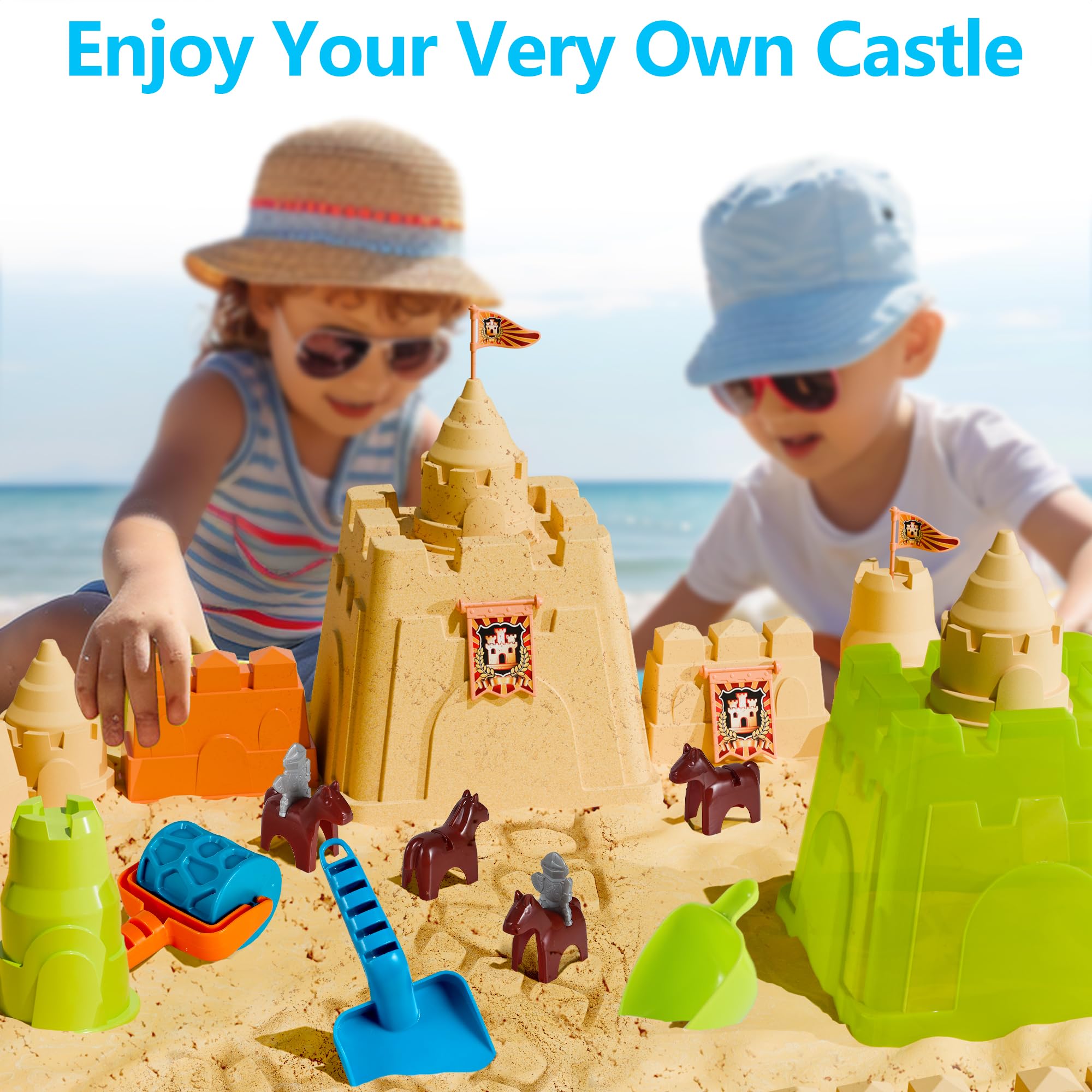 Foto 5 | Juguete De Playa Iplay Ilearn Kids Con Cubo Tipo Castillo, Palas Y Molde - Venta Internacional.