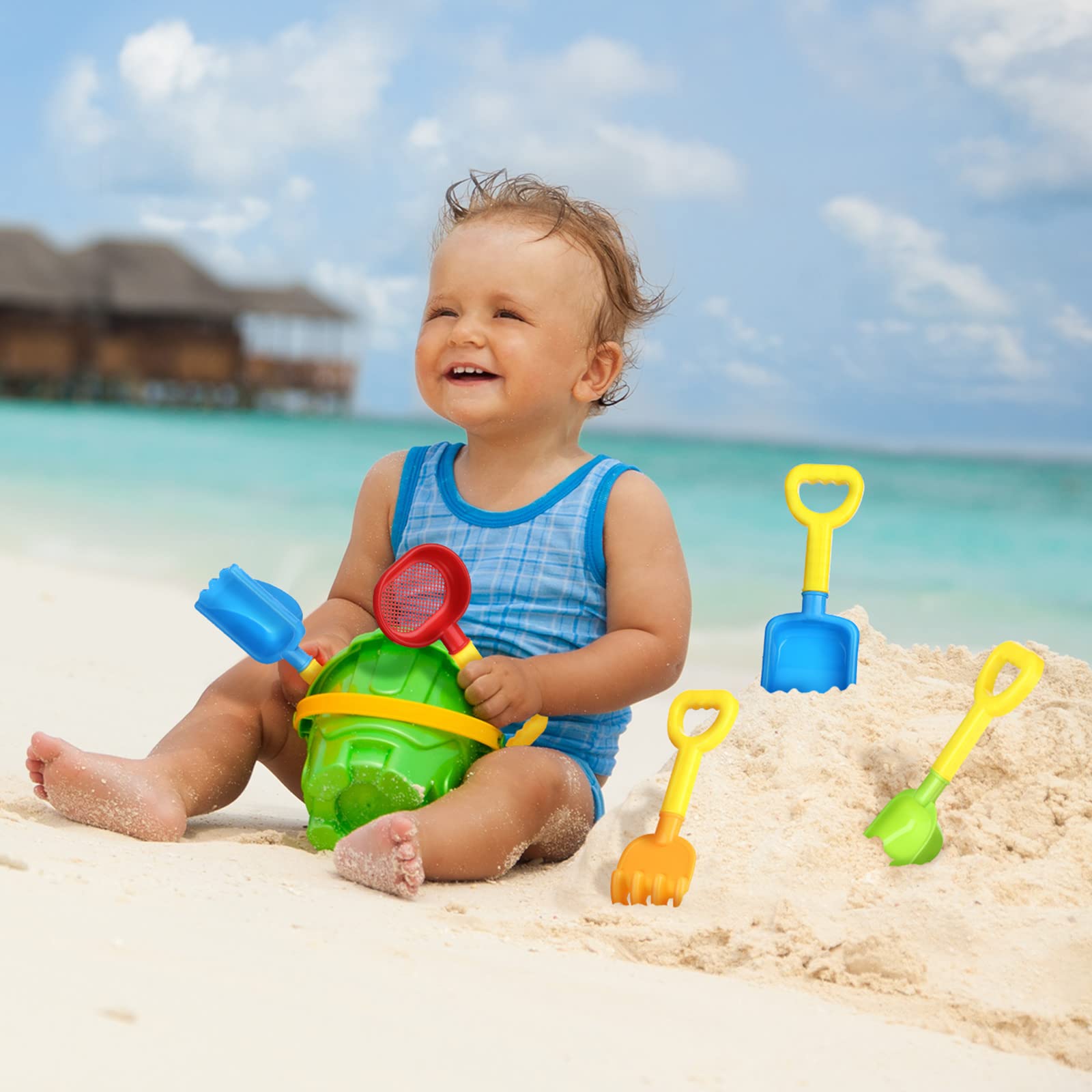 Foto 5 | Palas De Arena De Playa Skylety, 8 Piezas, Para Niños Y Adolescentes - Venta Internacional.