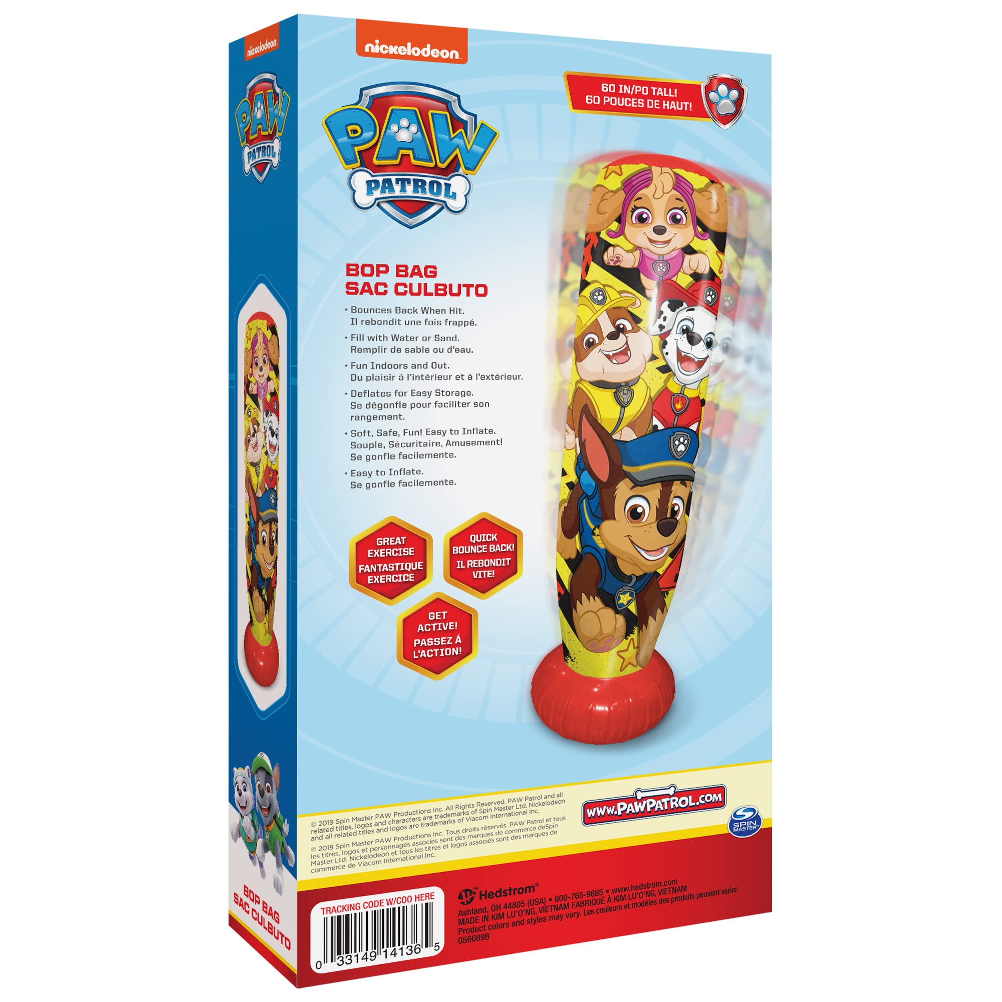 Foto 4 pulgar | Saco De Boxeo Inflable Hedstrom Nickelodeon Paw Patrol - Venta Internacional.