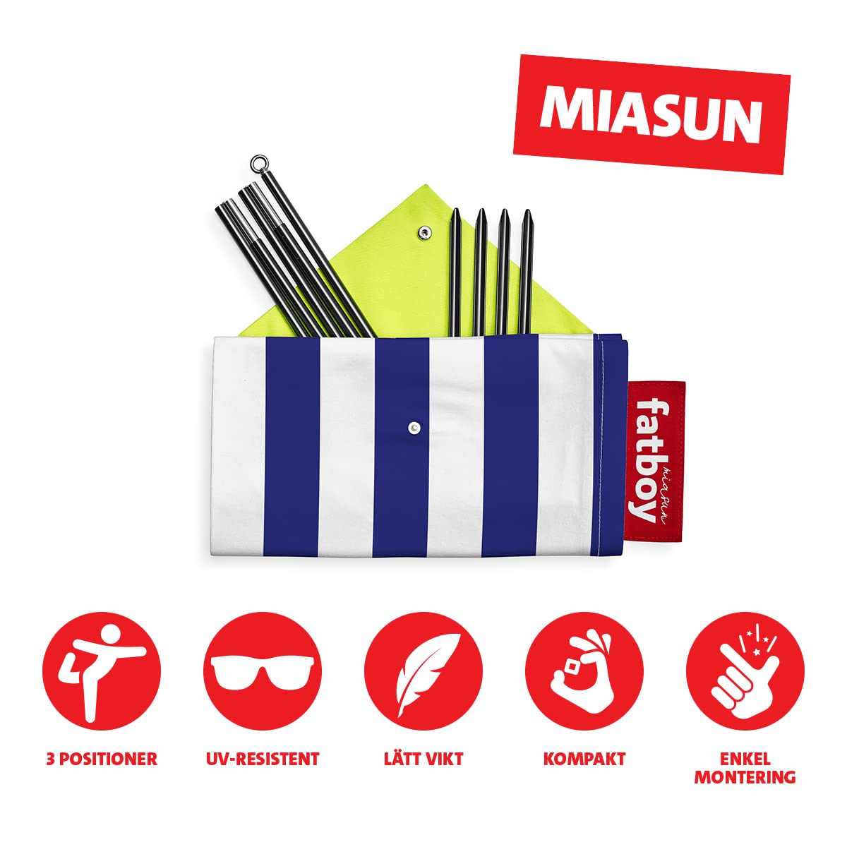 Foto 4 pulgar | Salón De Playa Portátil Sun Shade Fatboy Miasun Para 2 Adultos - Venta Internacional.