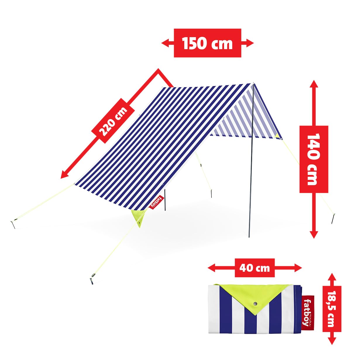 Foto 4 | Salón De Playa Portátil Sun Shade Fatboy Miasun Para 2 Adultos - Venta Internacional.