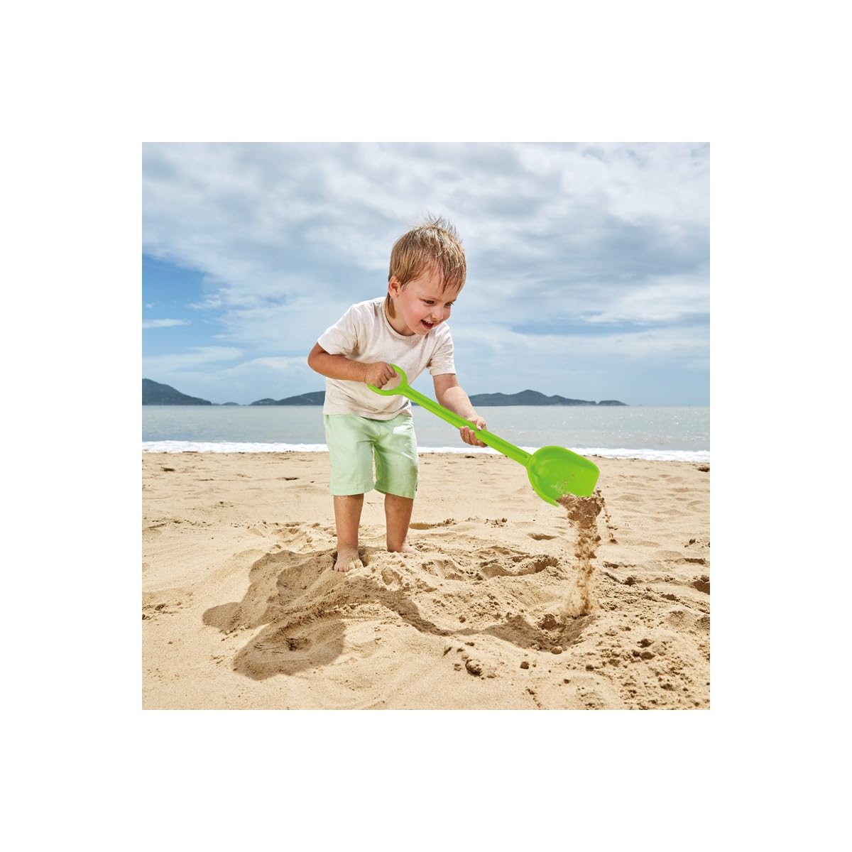 Foto 3 pulgar | Toy Shovel Hape Mighty Sand Para Playa Y Jardín, Color Verde - Venta Internacional.