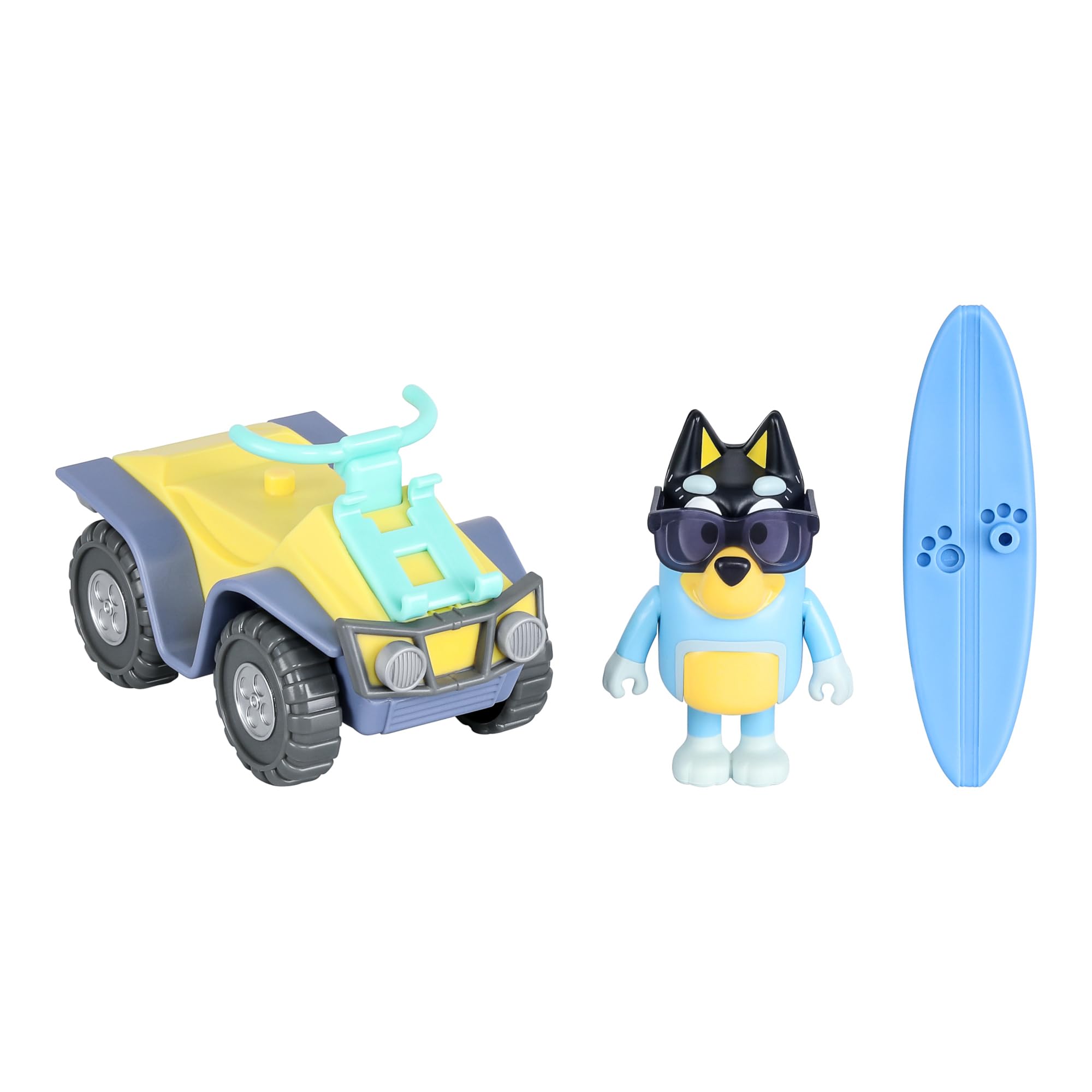 Foto 2 pulgar | Pack De Vehículos Y Figuras De Toy Bluey Beach Quad Con Bandit - Venta Internacional.