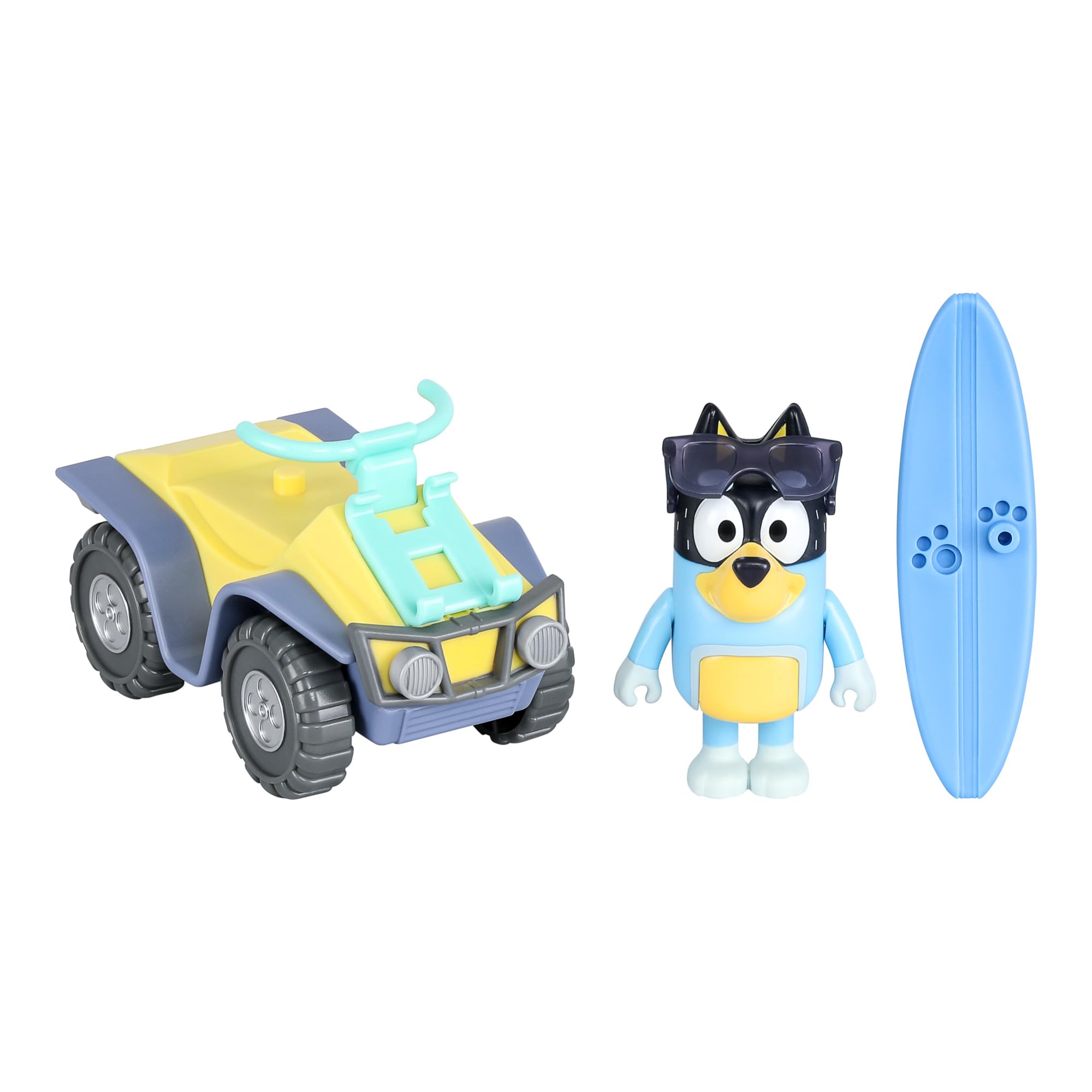Foto 4 | Pack De Vehículos Y Figuras De Toy Bluey Beach Quad Con Bandit - Venta Internacional.