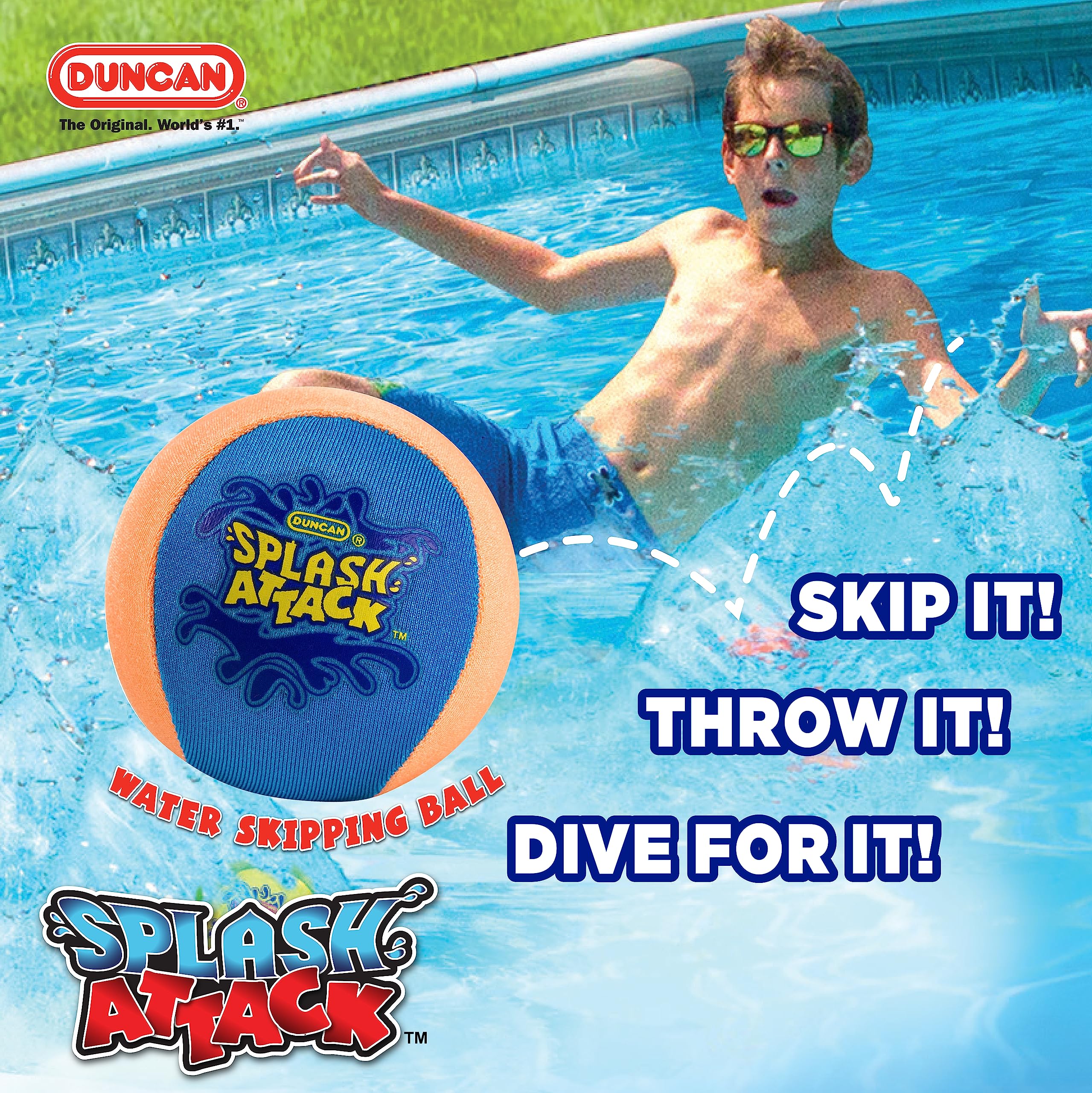 Foto 3 pulgar | Pelota Para Saltar Agua Duncan Toys Splash Attack - Venta Internacional.