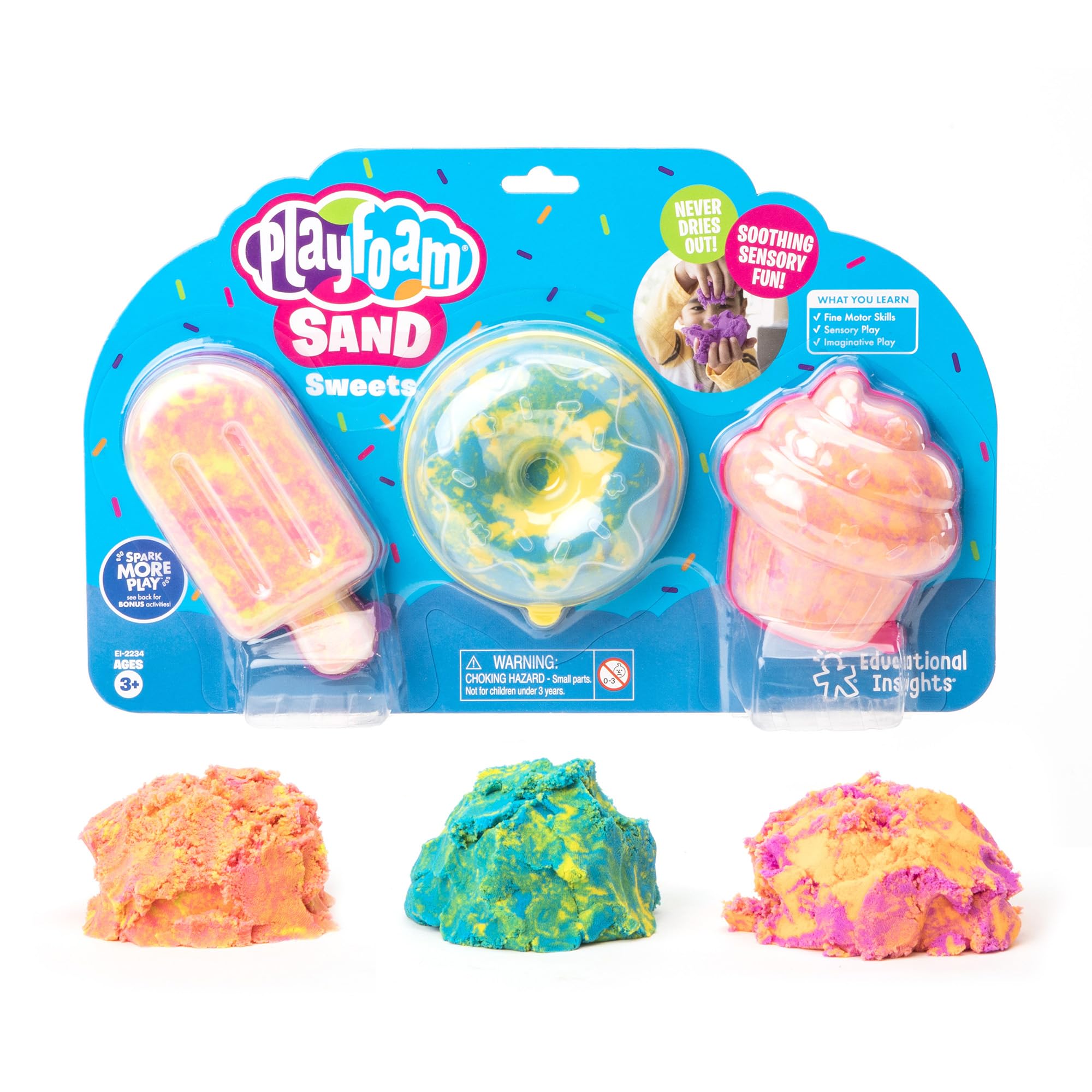 Juguete Sensorial Educational Insights Playfoam Sand Sweets Para Niños Mayores De 3 Años - Venta Internacional.