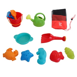 Foto 4 | Juego De Juguetes De Playa Hape Essential Sand Toy Con Bolsa De Malla Para Niños - Venta Internacional.