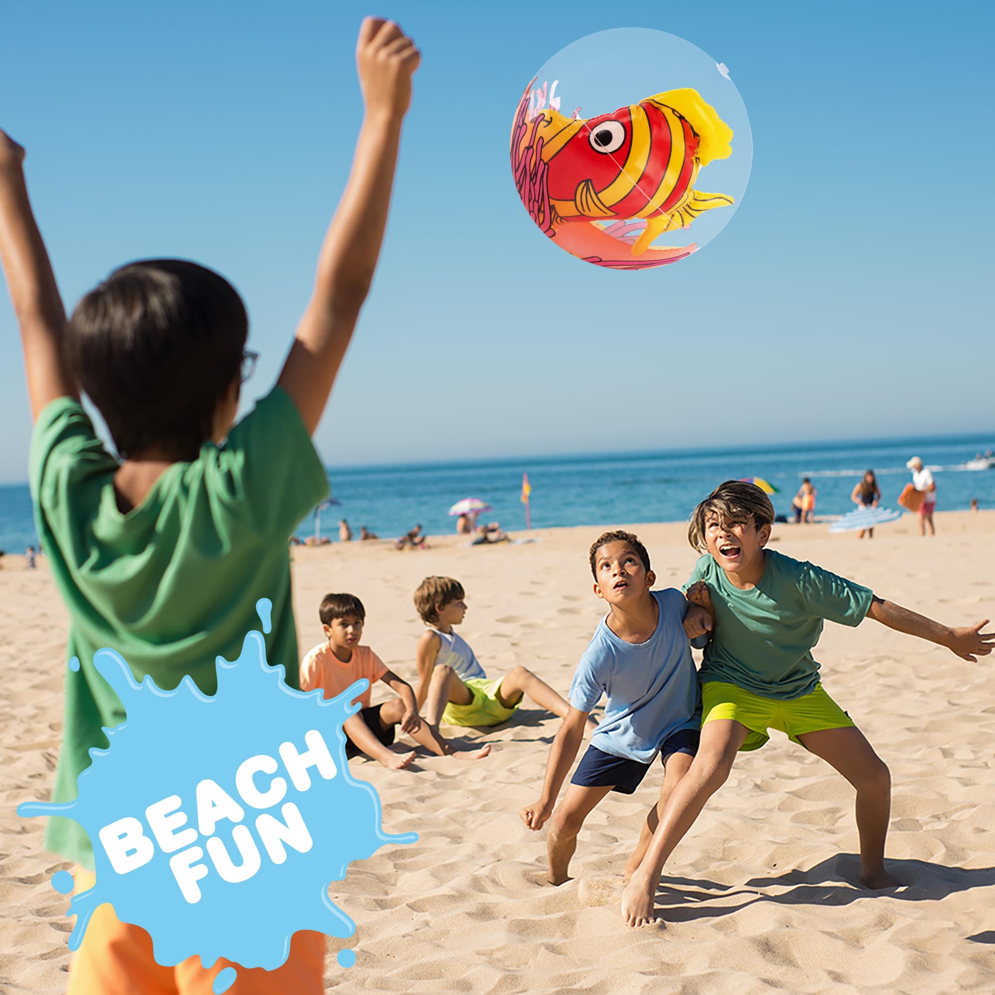Foto 5 pulgar | Pelotas de Playa Inflables con Forma de Pez ArtCreativity 3 Piezas - Venta Internacional