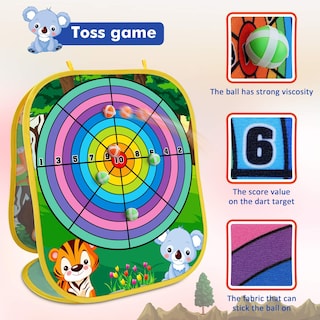 Foto 3 | Bean Bag Toss Game Toyk Animal Outdoor Para Niños De 3 A 6 Años - Venta Internacional.