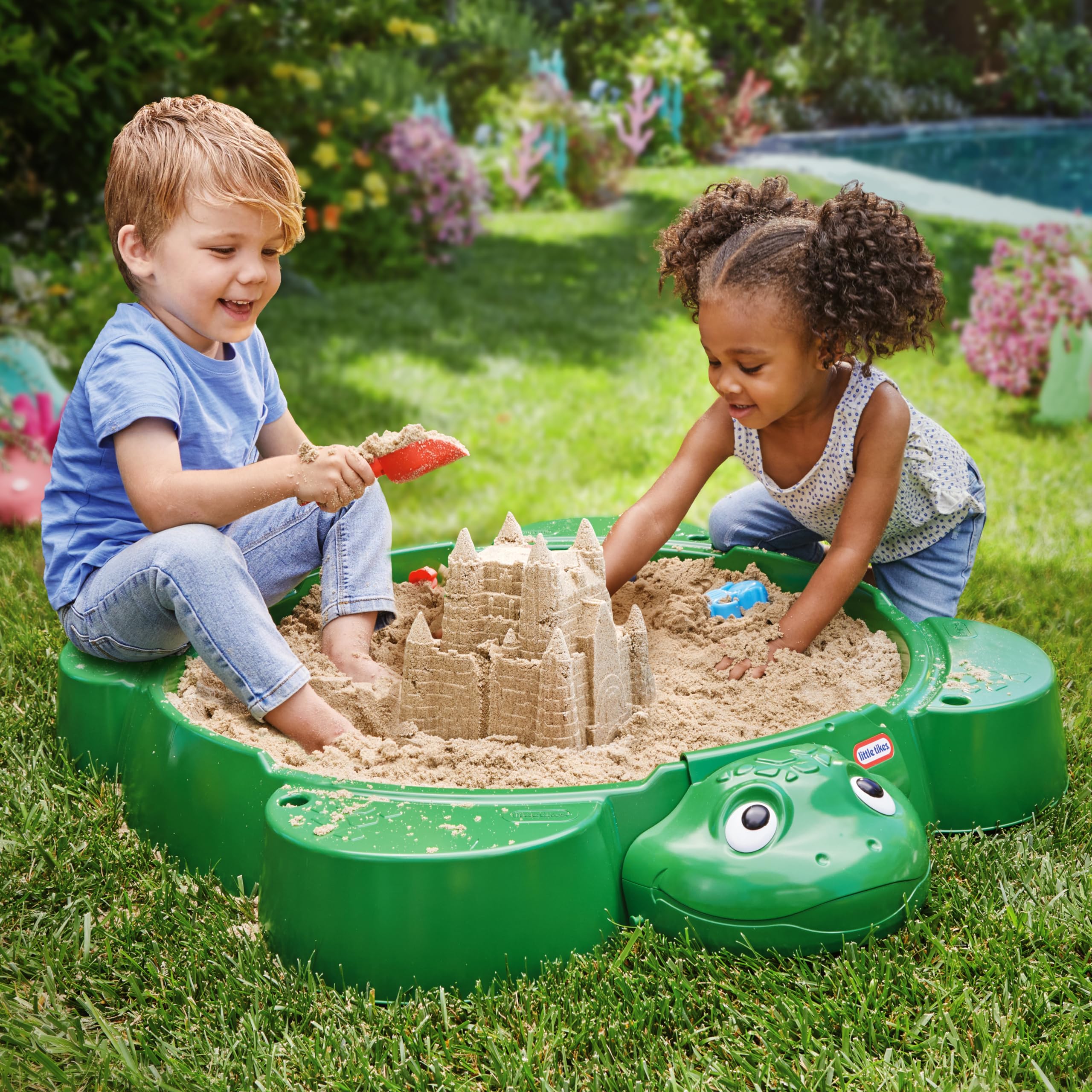 Foto 4 | Sandbox Little Tikes Turtle Para Niños Y Niñas De 1 A 6 Años - Venta Internacional.
