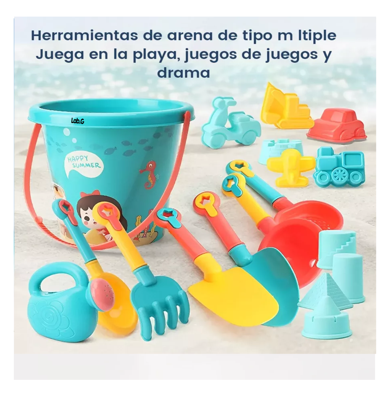 Foto 4 | Juguetes De Juegos De Ocio Entretenimiento De Playa Lab.g, Varios Colores