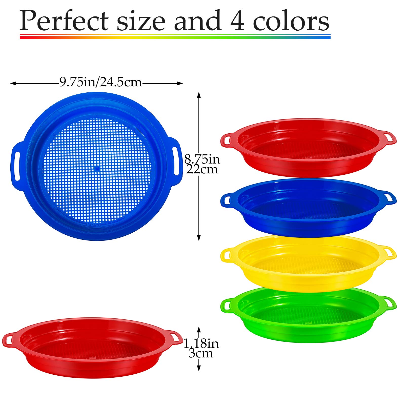 Foto 6 pulgar | Juego de 4 Tamices de Arena para Niños - Venta Internacional