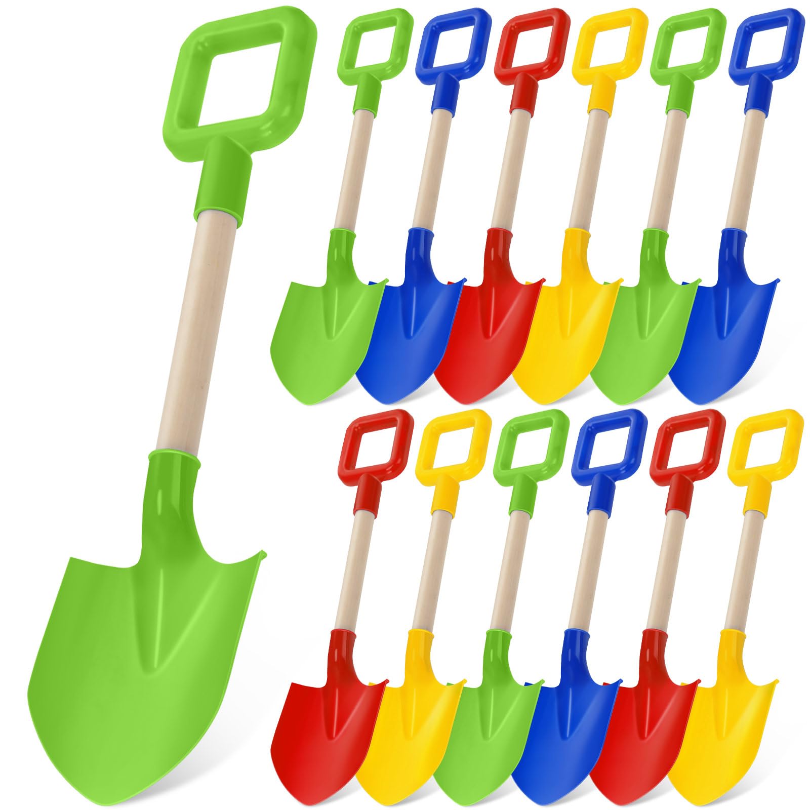 Juego De Palas De Arena Honoson Long Beach Spades, 16 Pulgadas, Paquete De 12 - Venta Internacional.