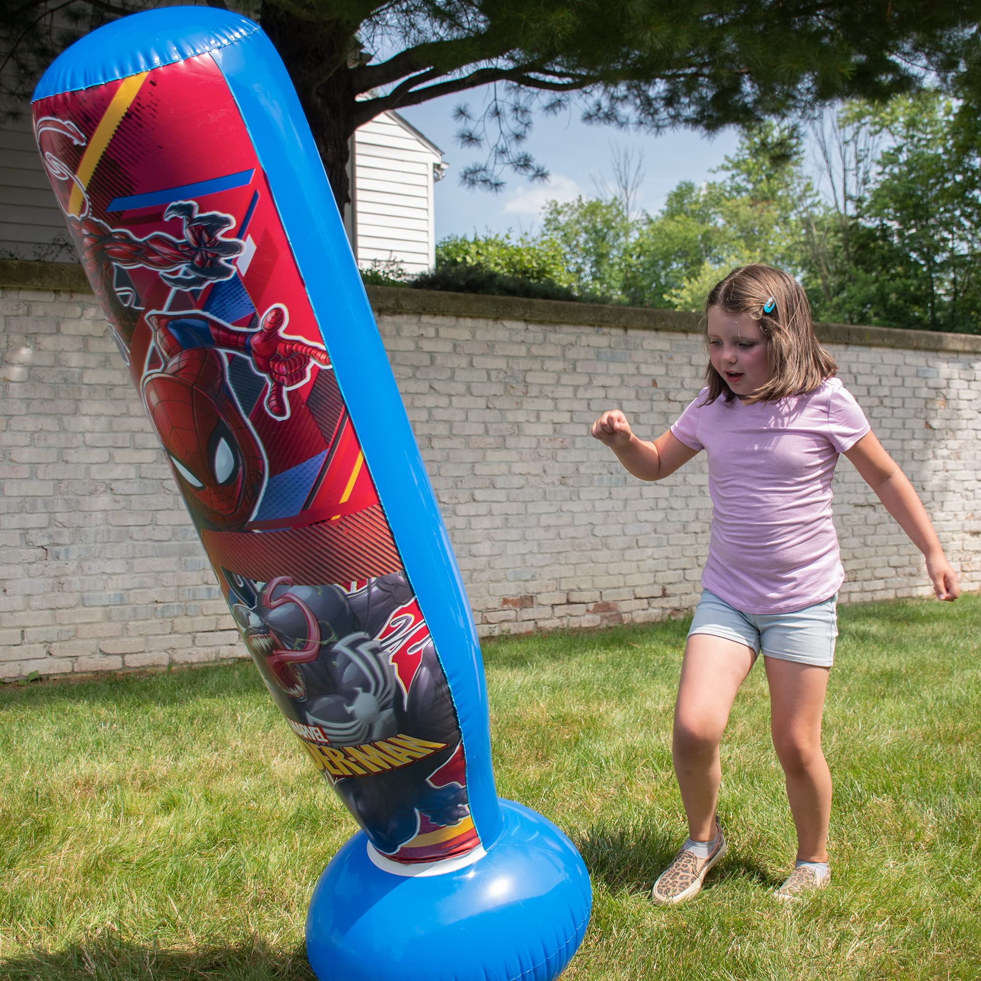 Foto 3 pulgar | Bolsa Inflable Marvel Spider Man De 60 Cm, Color Rojo Hedstrom - Venta Internacional.