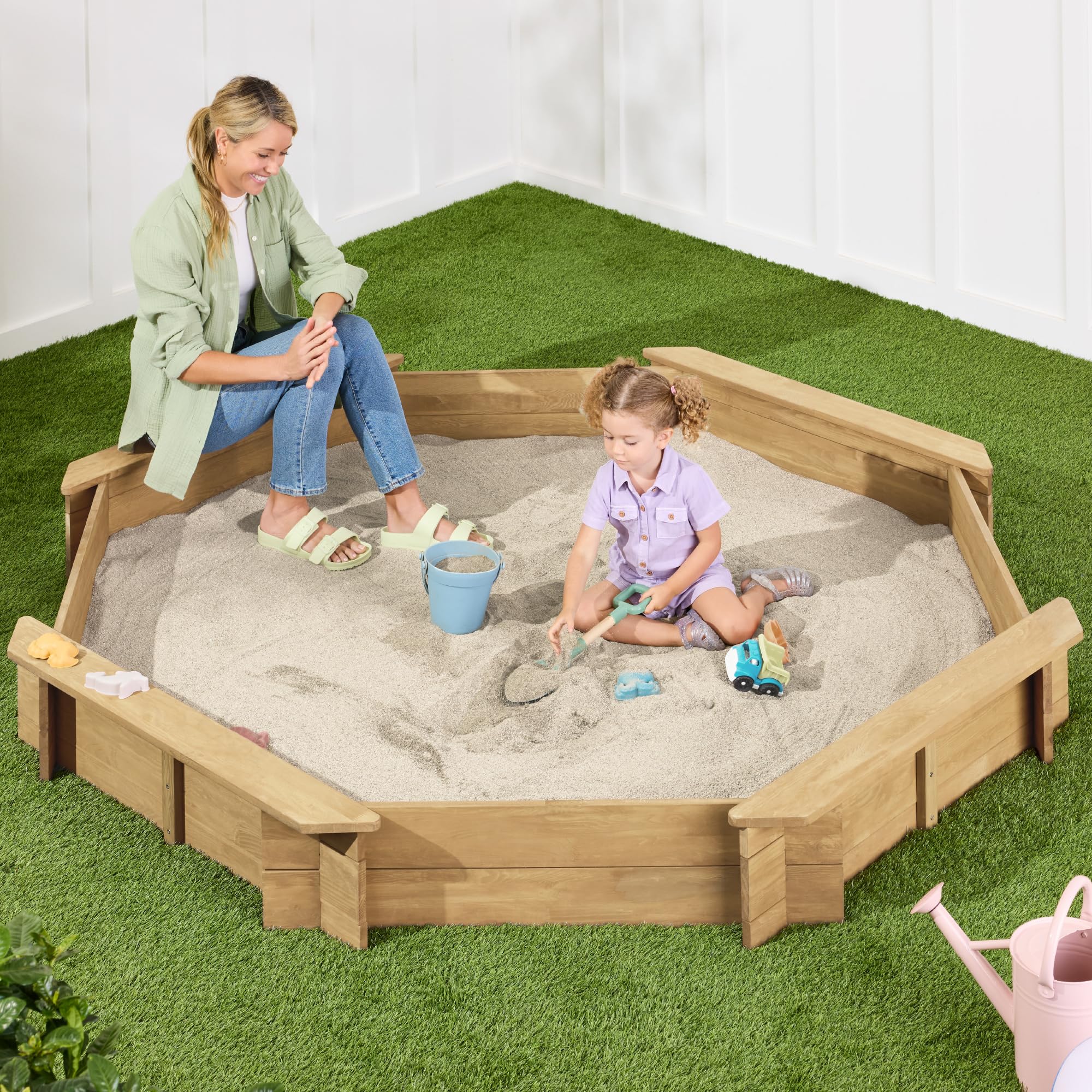 Foto 2 pulgar | Sandbox Best Choice Products Para Niños, Tamaño Grande, Octogonal, Con Funda - Venta Internacional.